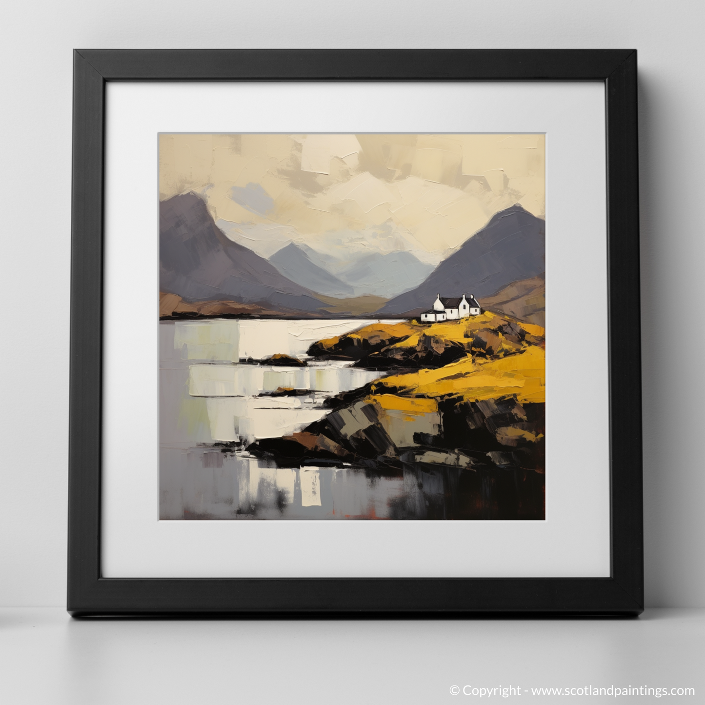 Art Print of Isle of Raasay, Inner Hebrides with a black frame