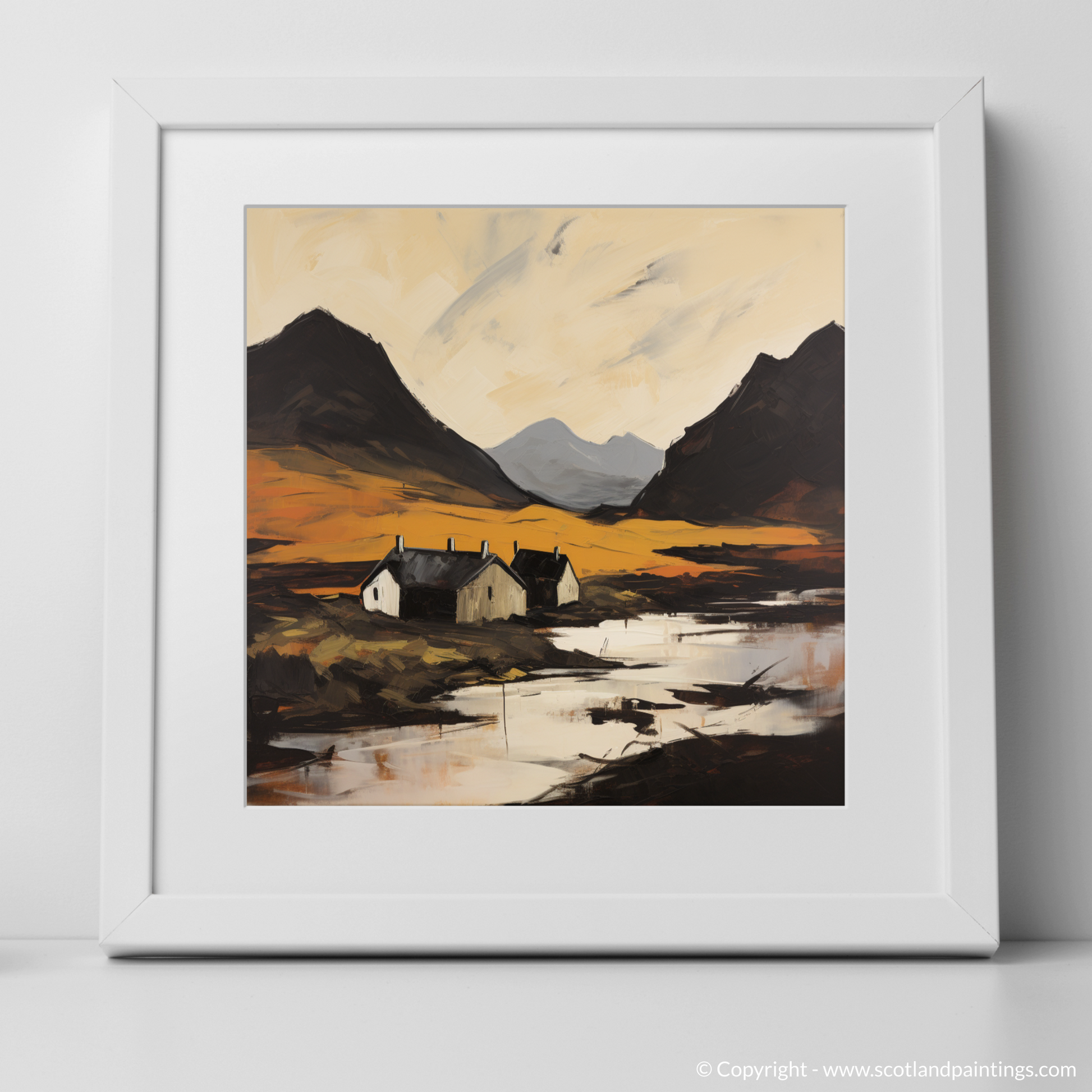 Art Print of Creag Leacach with a white frame