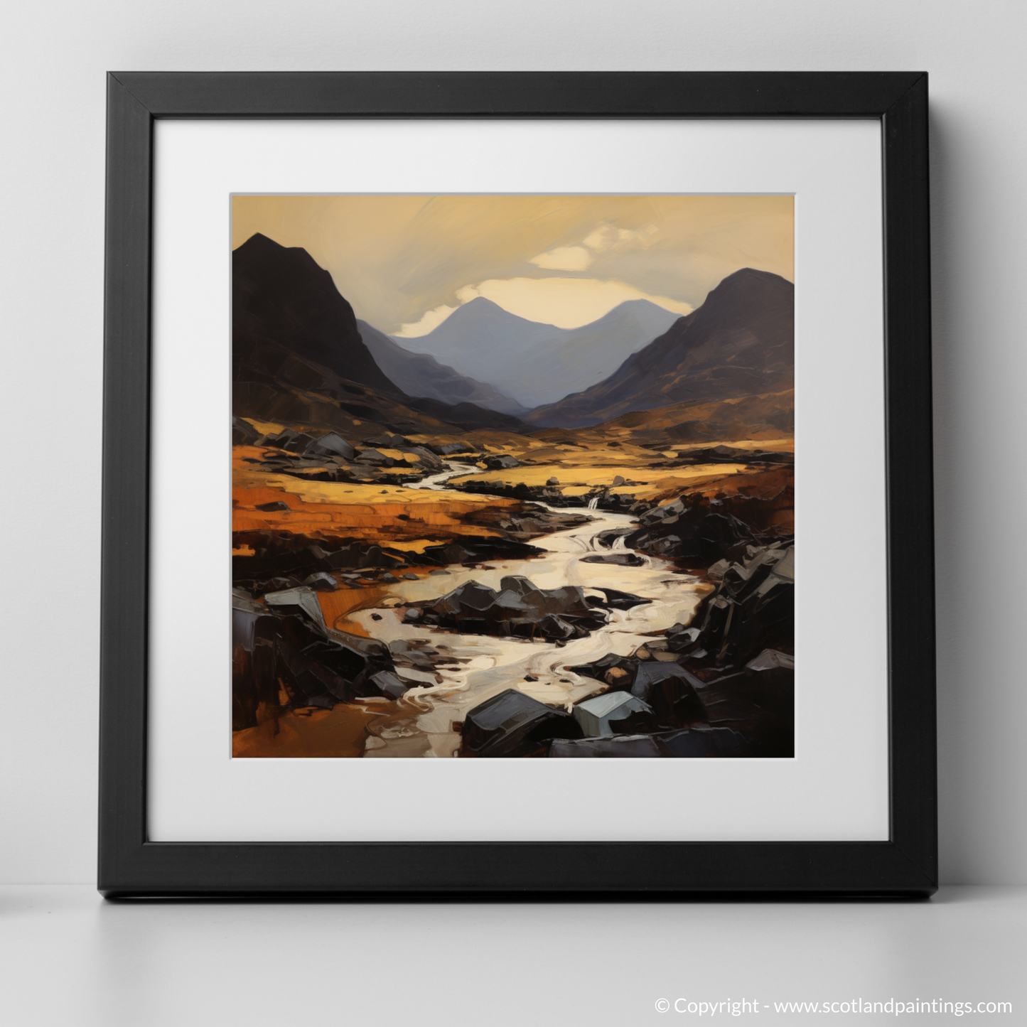 Art Print of Càrn Gorm with a black frame