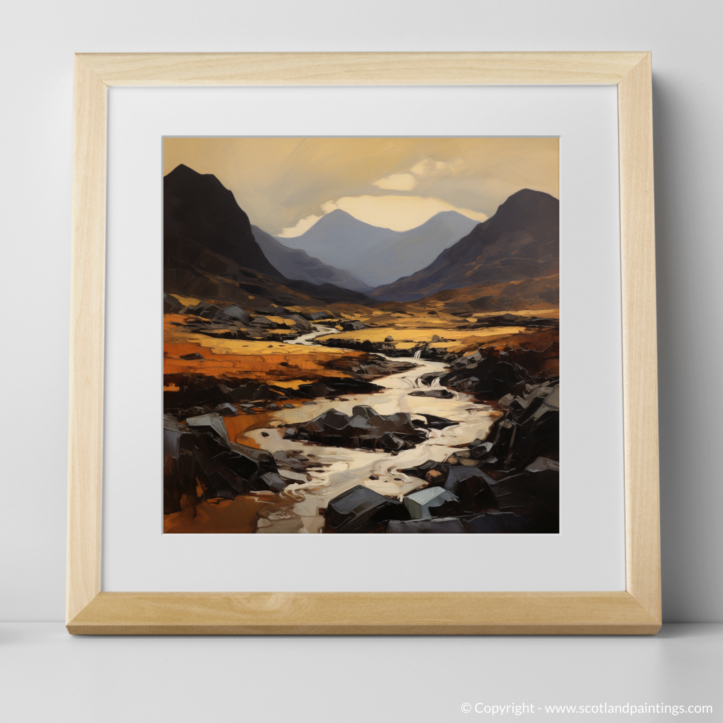 Art Print of Càrn Gorm with a natural frame