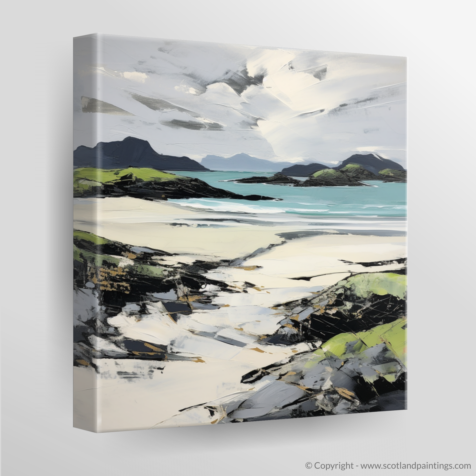 Canvas Print of Silver Sands of Morar in summer