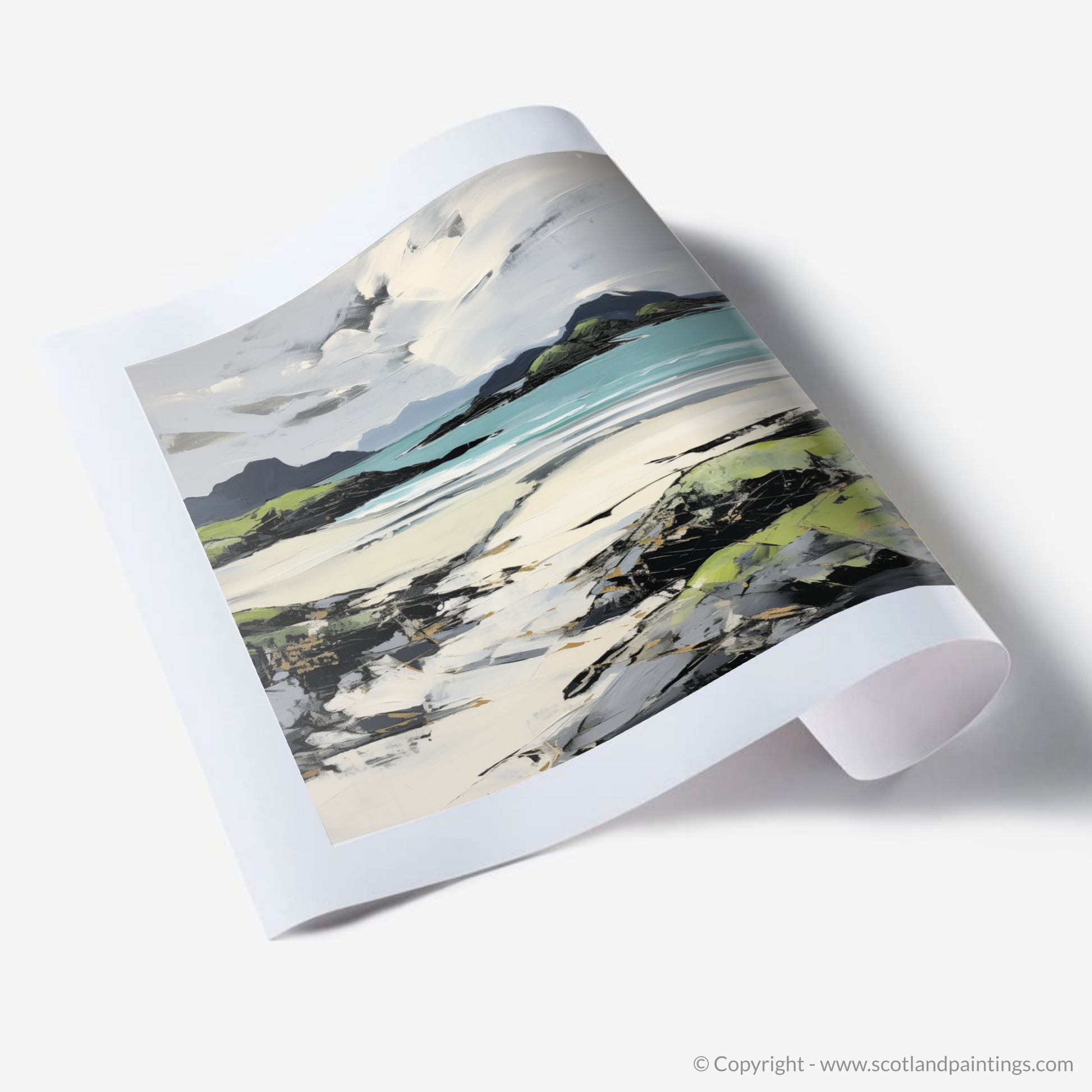 Art Print of Silver Sands of Morar in summer