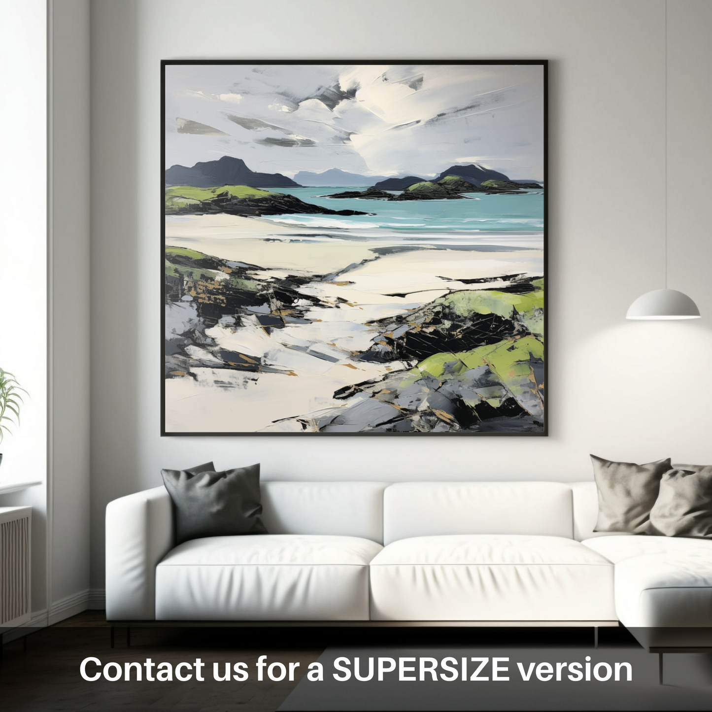 Huge supersize print of Silver Sands of Morar in summer