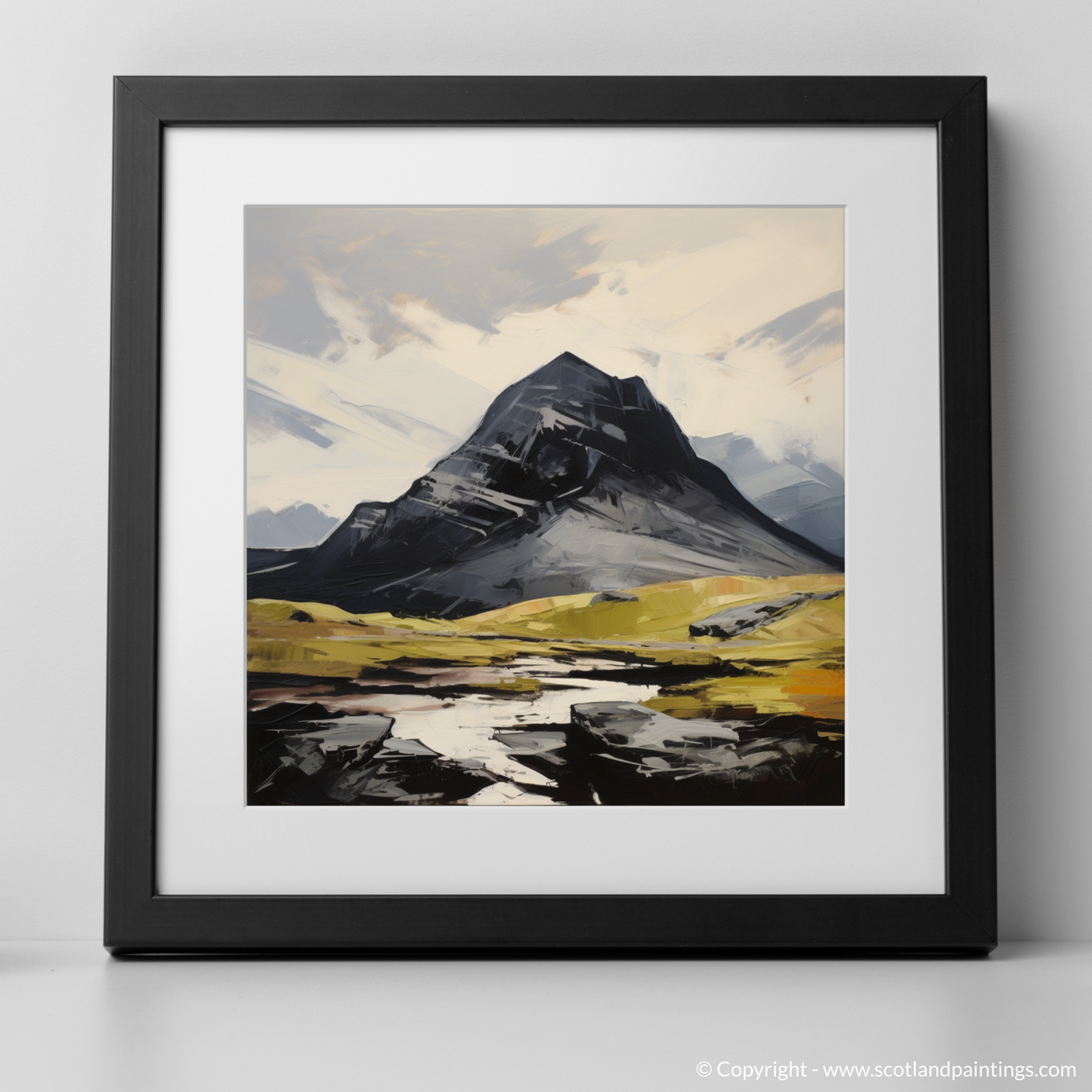 Art Print of Ben More Assynt, Sutherland with a black frame