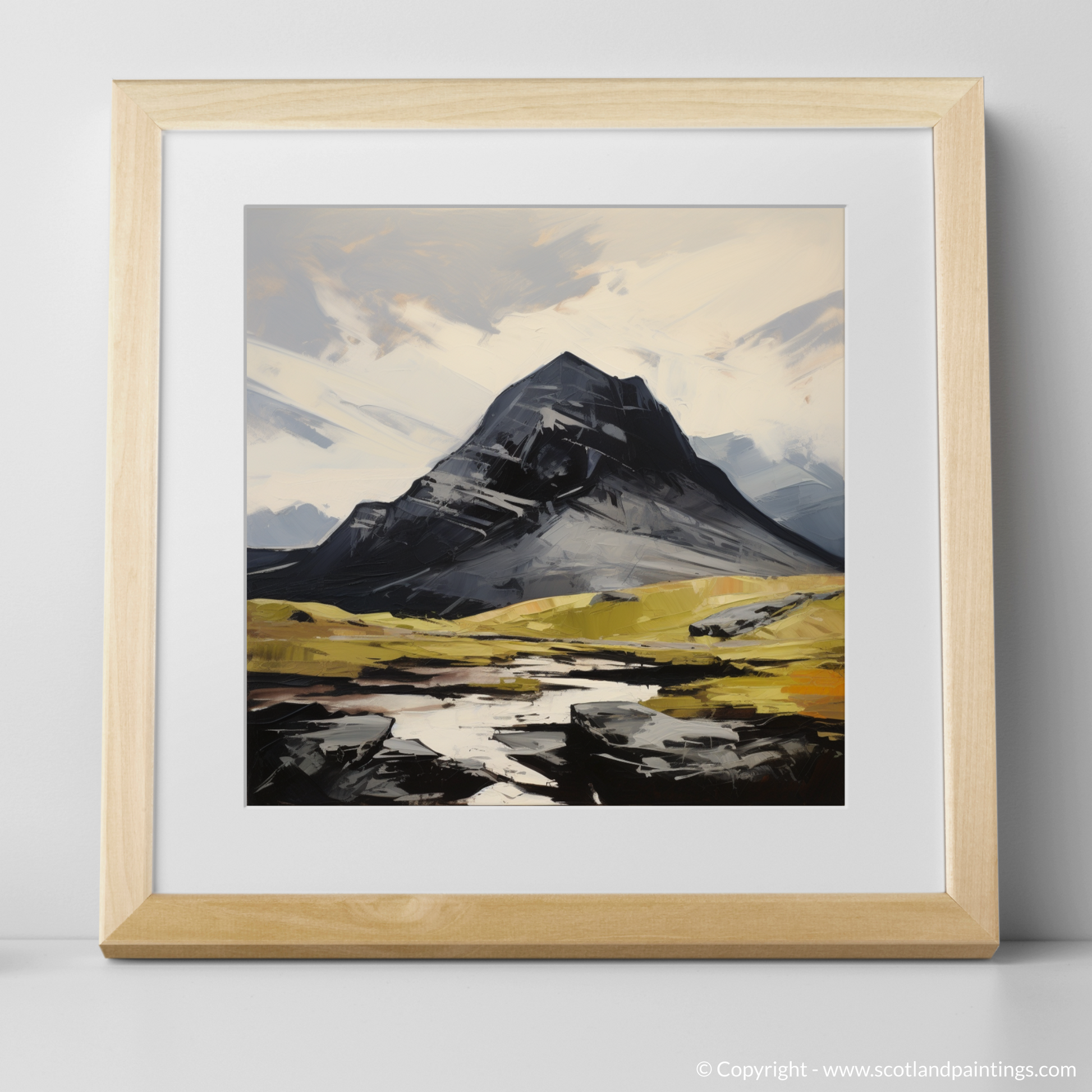 Art Print of Ben More Assynt, Sutherland with a natural frame