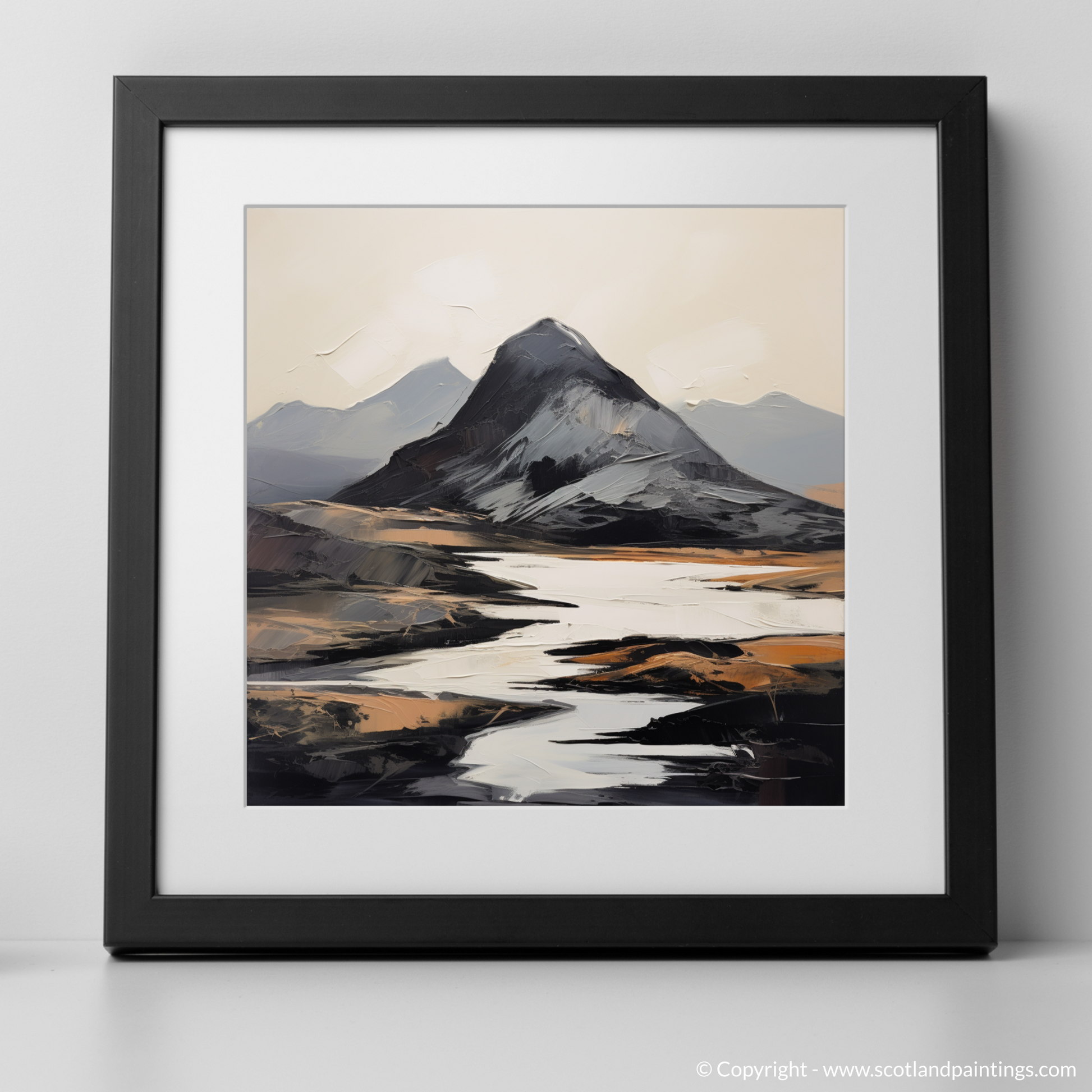 Art Print of Ben More Assynt, Sutherland with a black frame