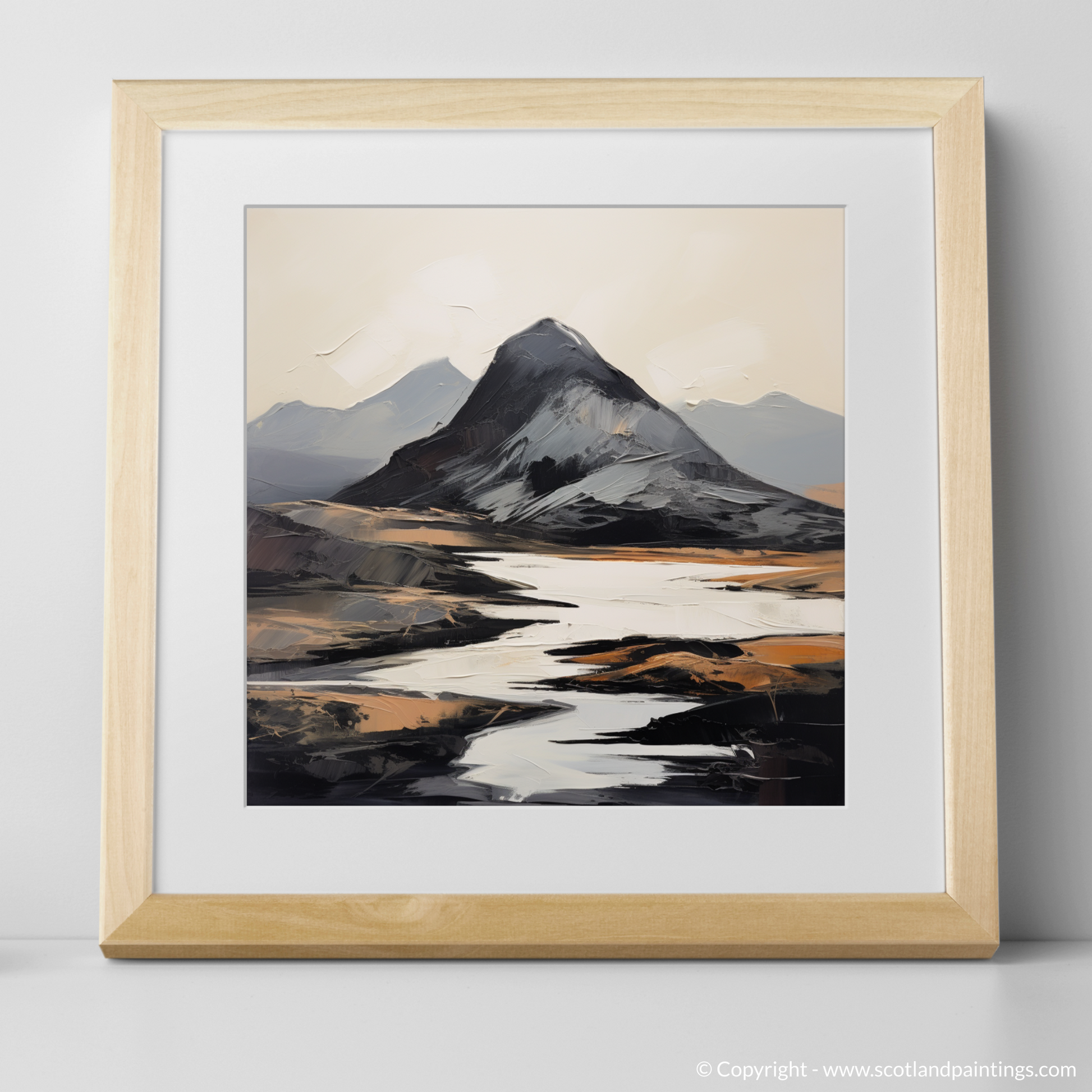 Art Print of Ben More Assynt, Sutherland with a natural frame