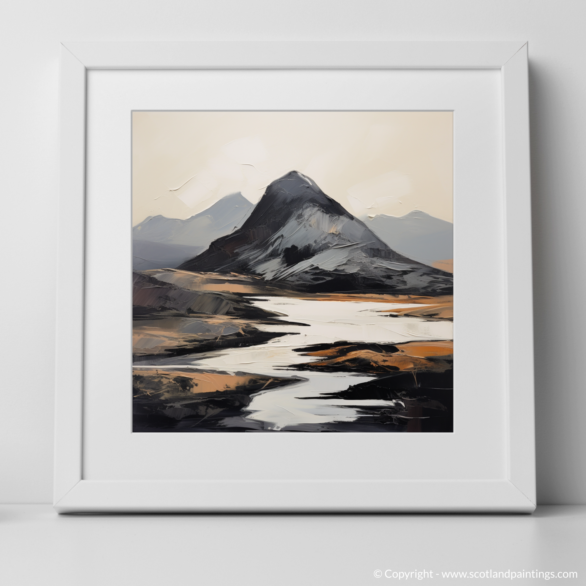 Art Print of Ben More Assynt, Sutherland with a white frame