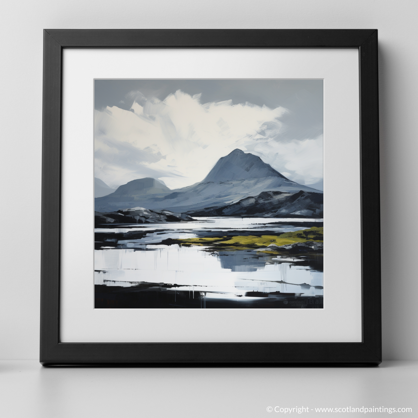 Painting and Art Print of Ben More Assynt, Sutherland. Expressionist Majesty of Ben More Assynt.