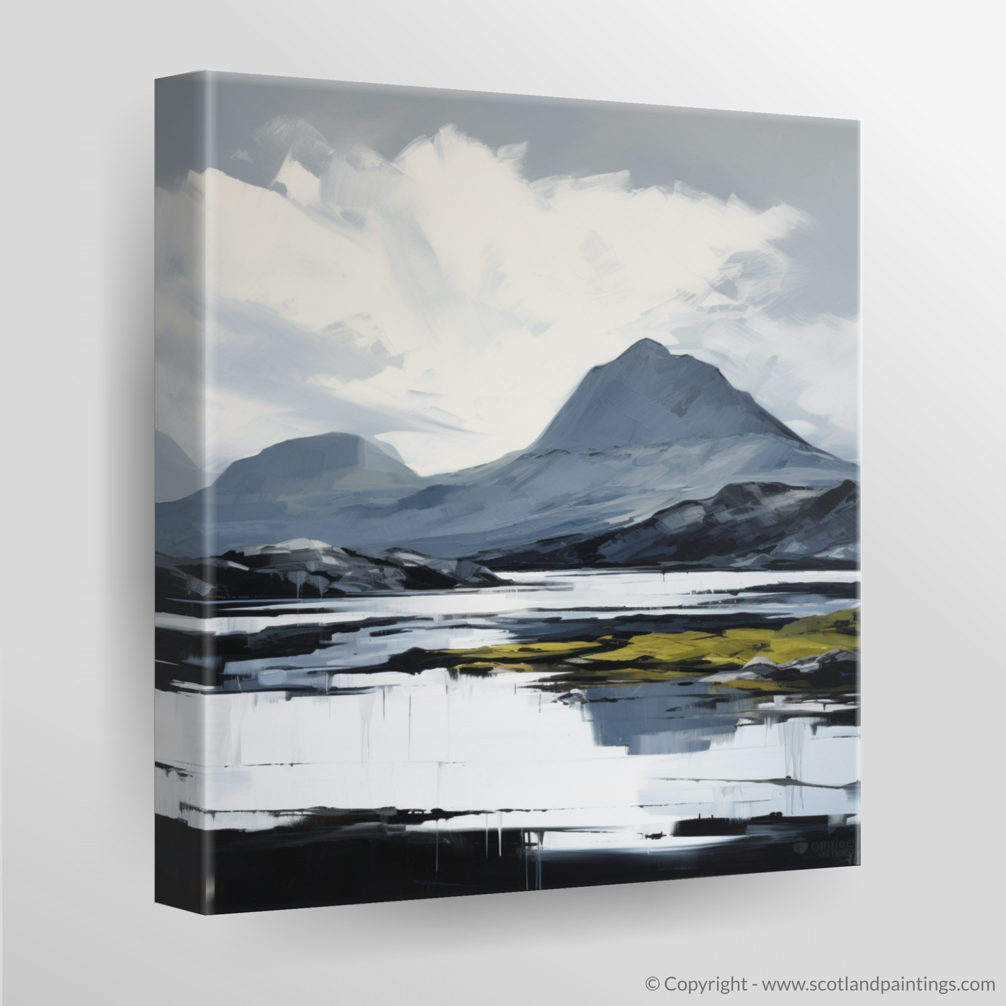 Painting and Art Print of Ben More Assynt, Sutherland. Expressionist Majesty of Ben More Assynt.