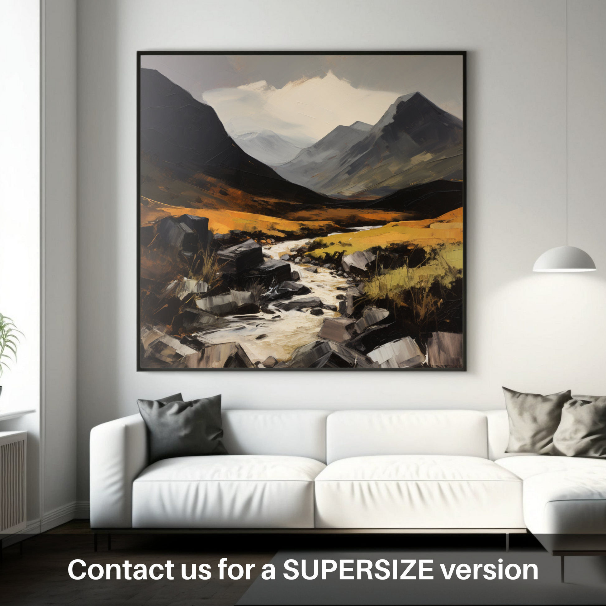 Huge supersize print of Glen Rosa, Isle of Arran