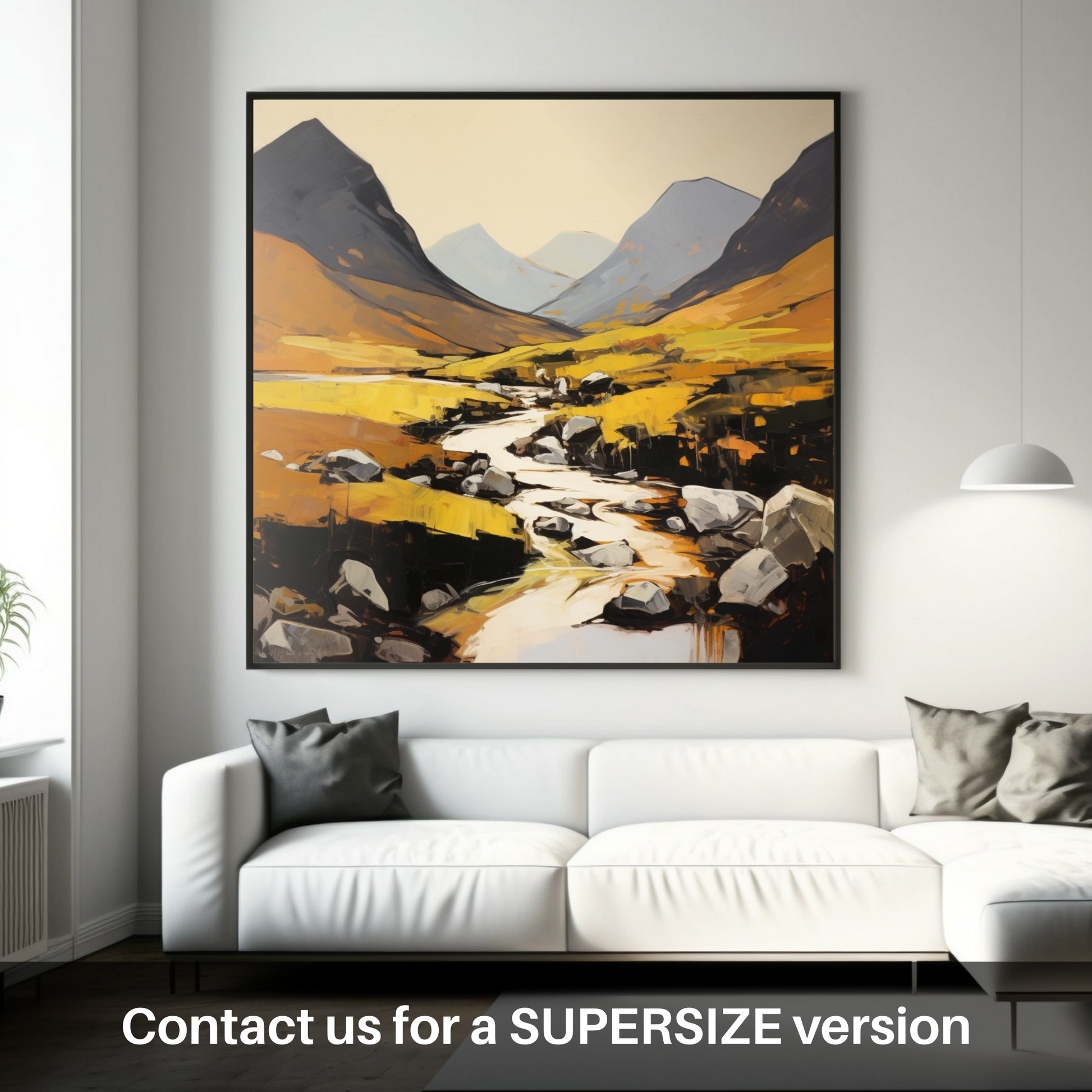 Huge supersize print of Glen Rosa, Isle of Arran