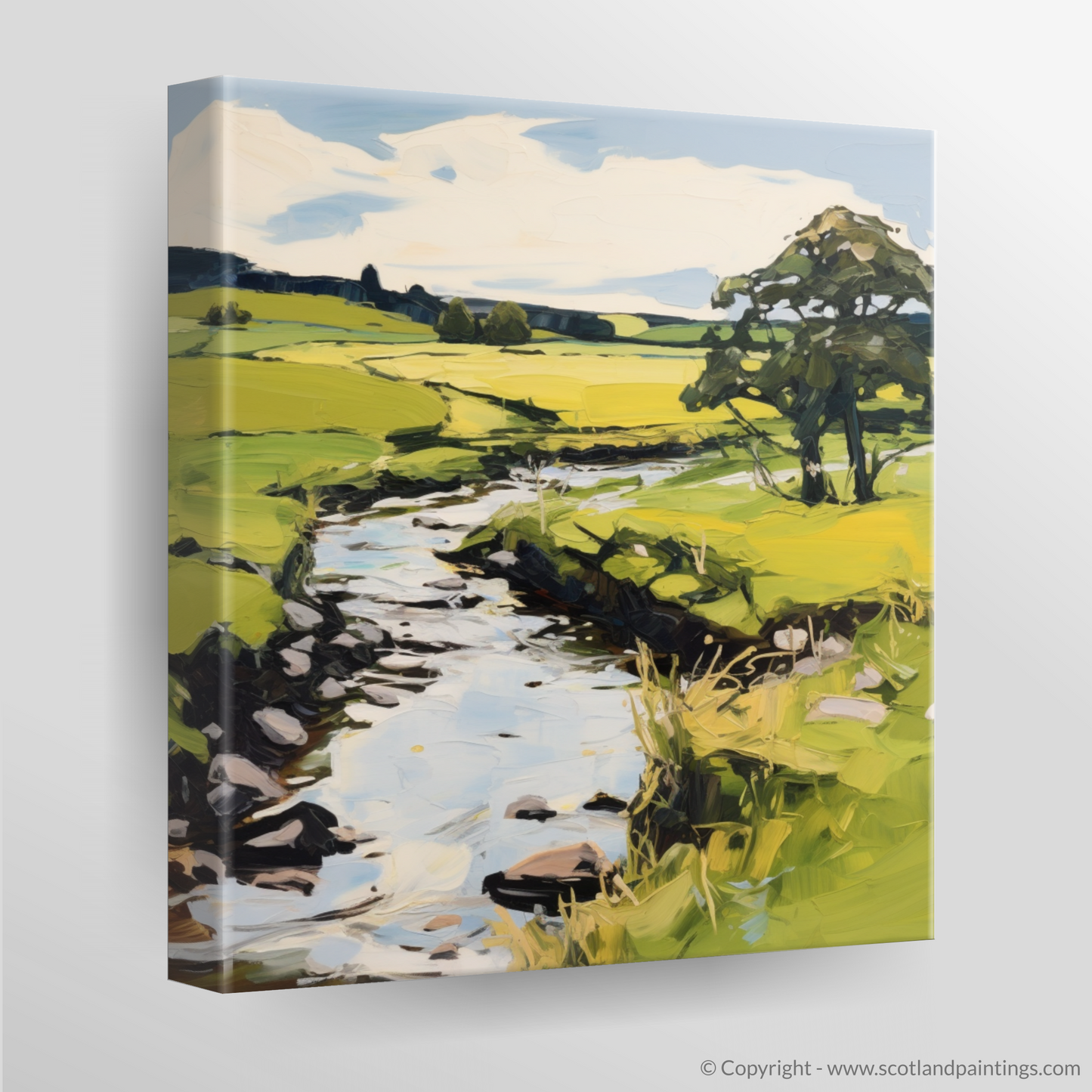 Canvas Print of River Deveron, Aberdeenshire in summer