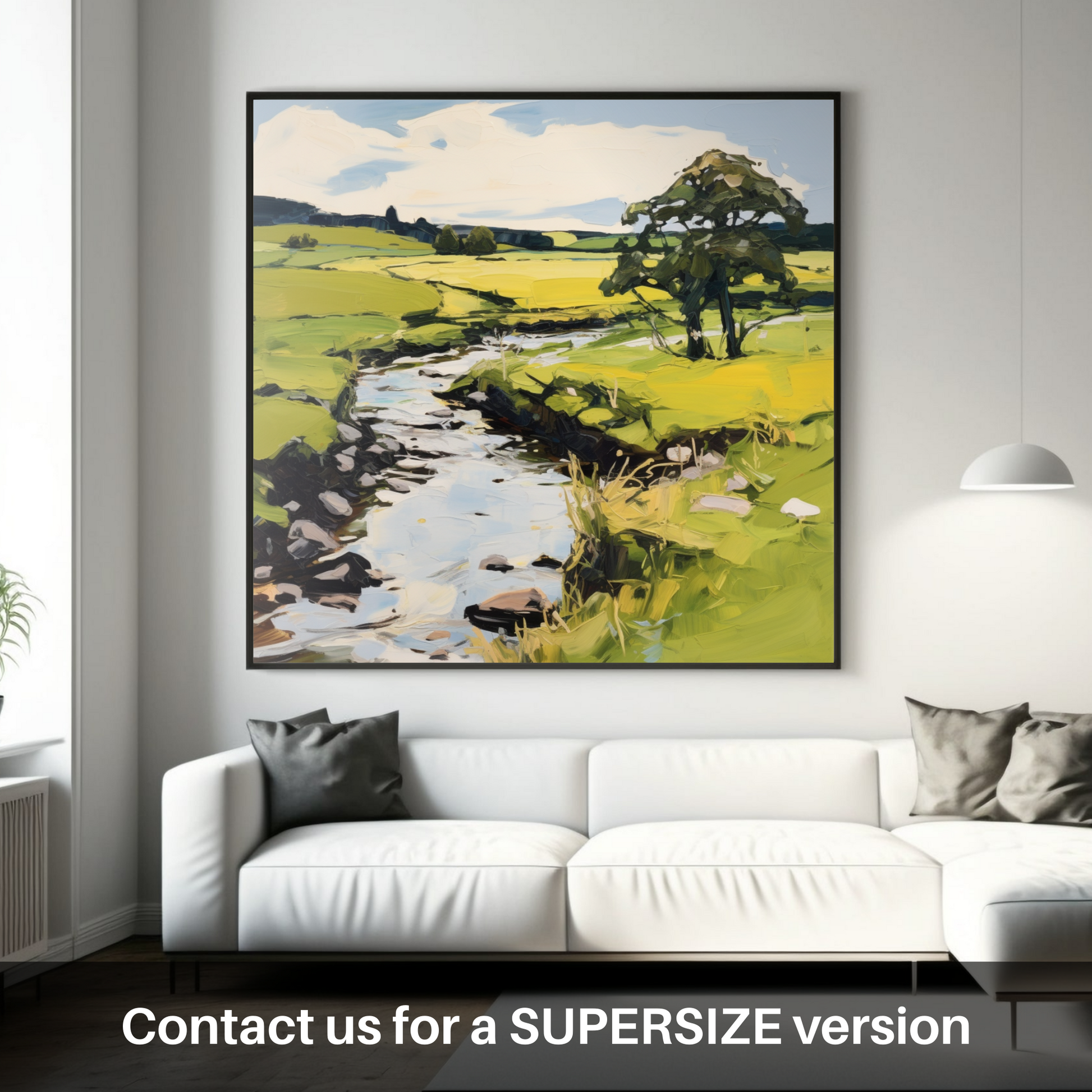 Huge supersize print of River Deveron, Aberdeenshire in summer