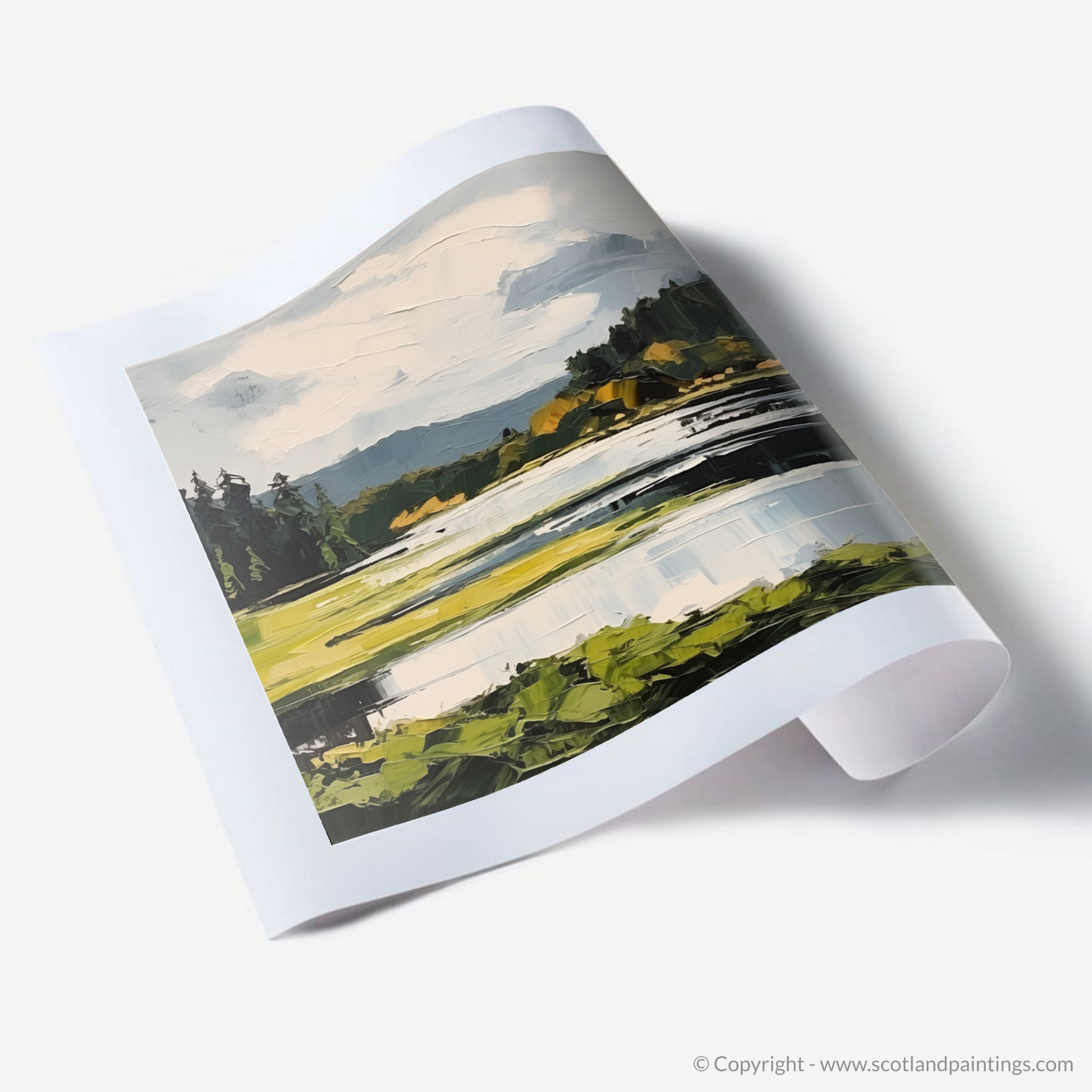 Art Print of Loch Ard, Stirling in summer