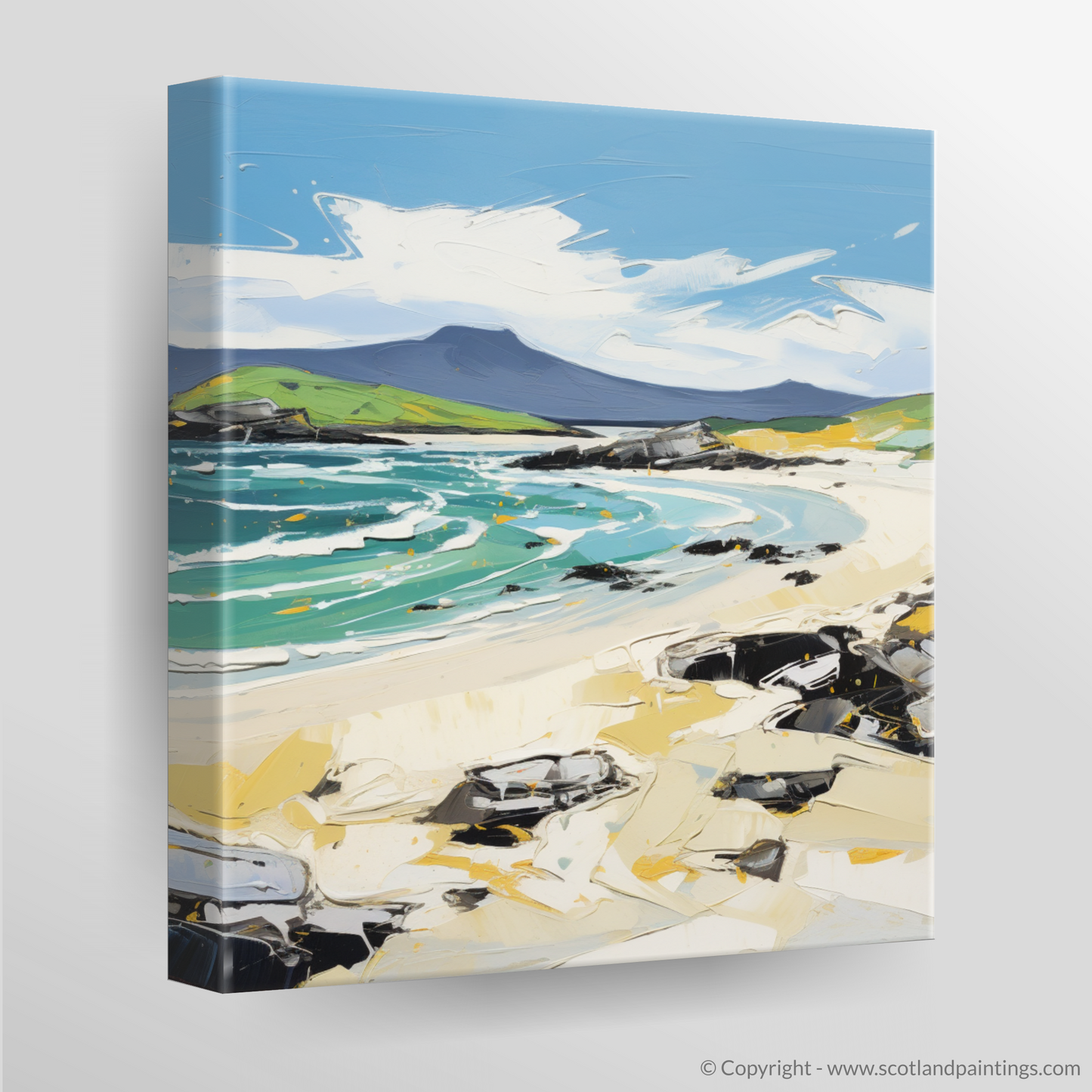 Canvas Print of Scarista Beach, Isle of Harris in summer