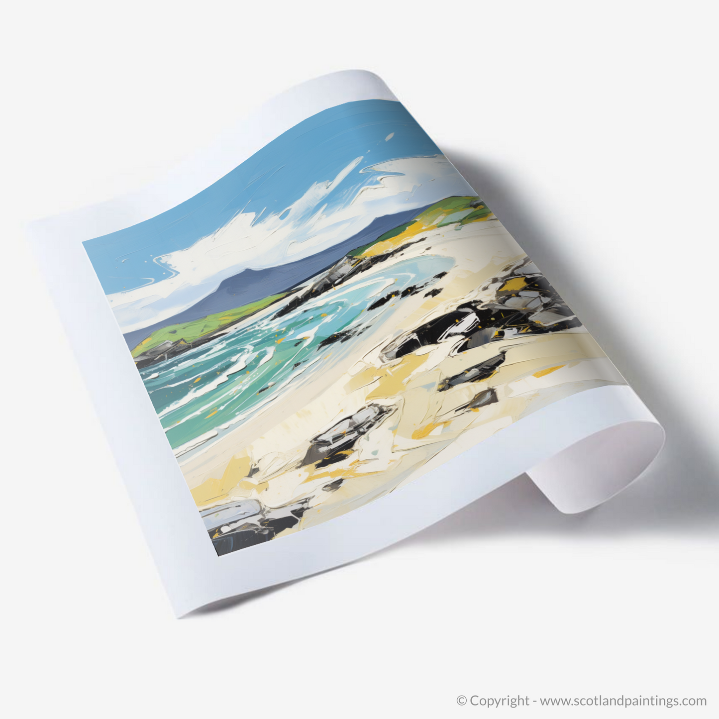 Art Print of Scarista Beach, Isle of Harris in summer