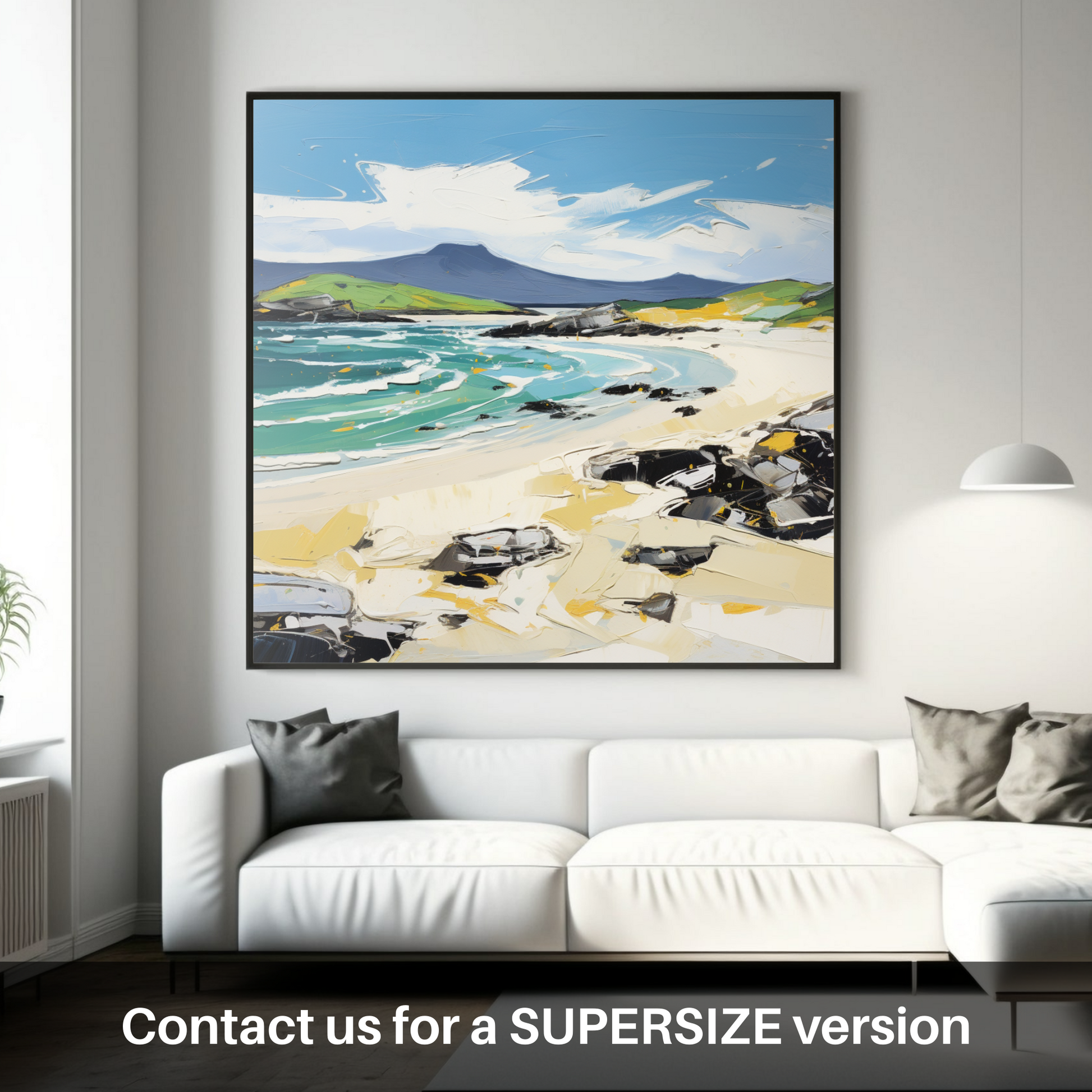 Huge supersize print of Scarista Beach, Isle of Harris in summer