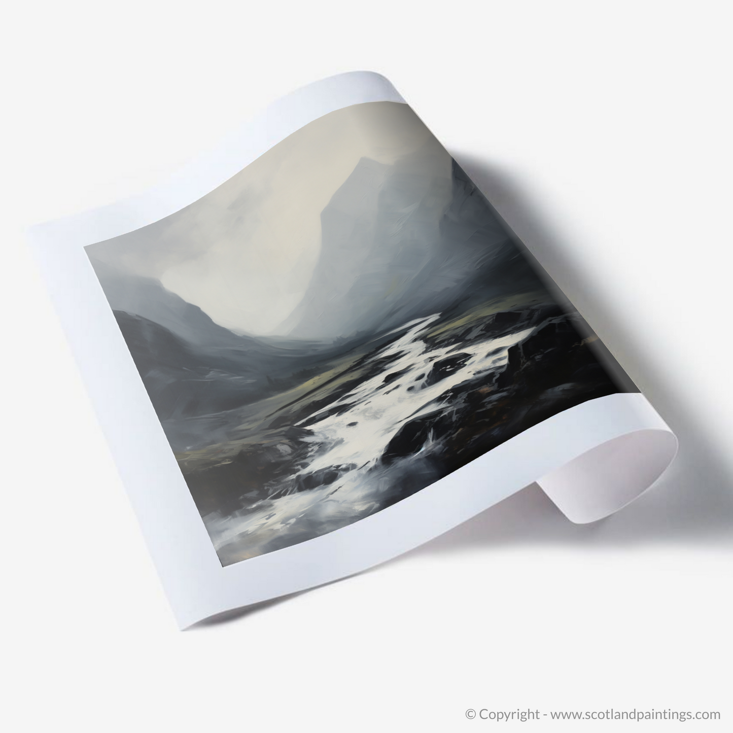 Art Print of Rolling fog in Glencoe