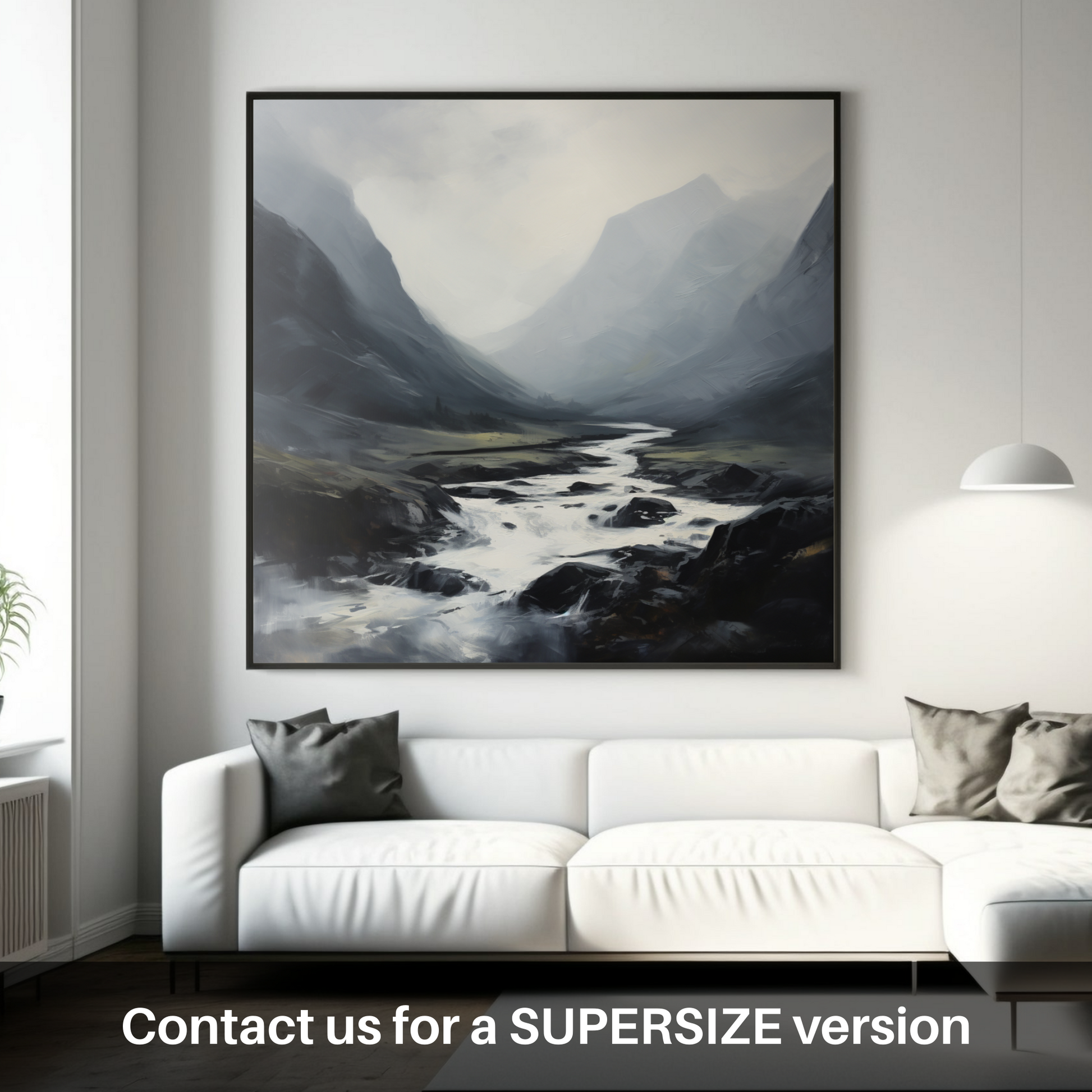 Huge supersize print of Rolling fog in Glencoe