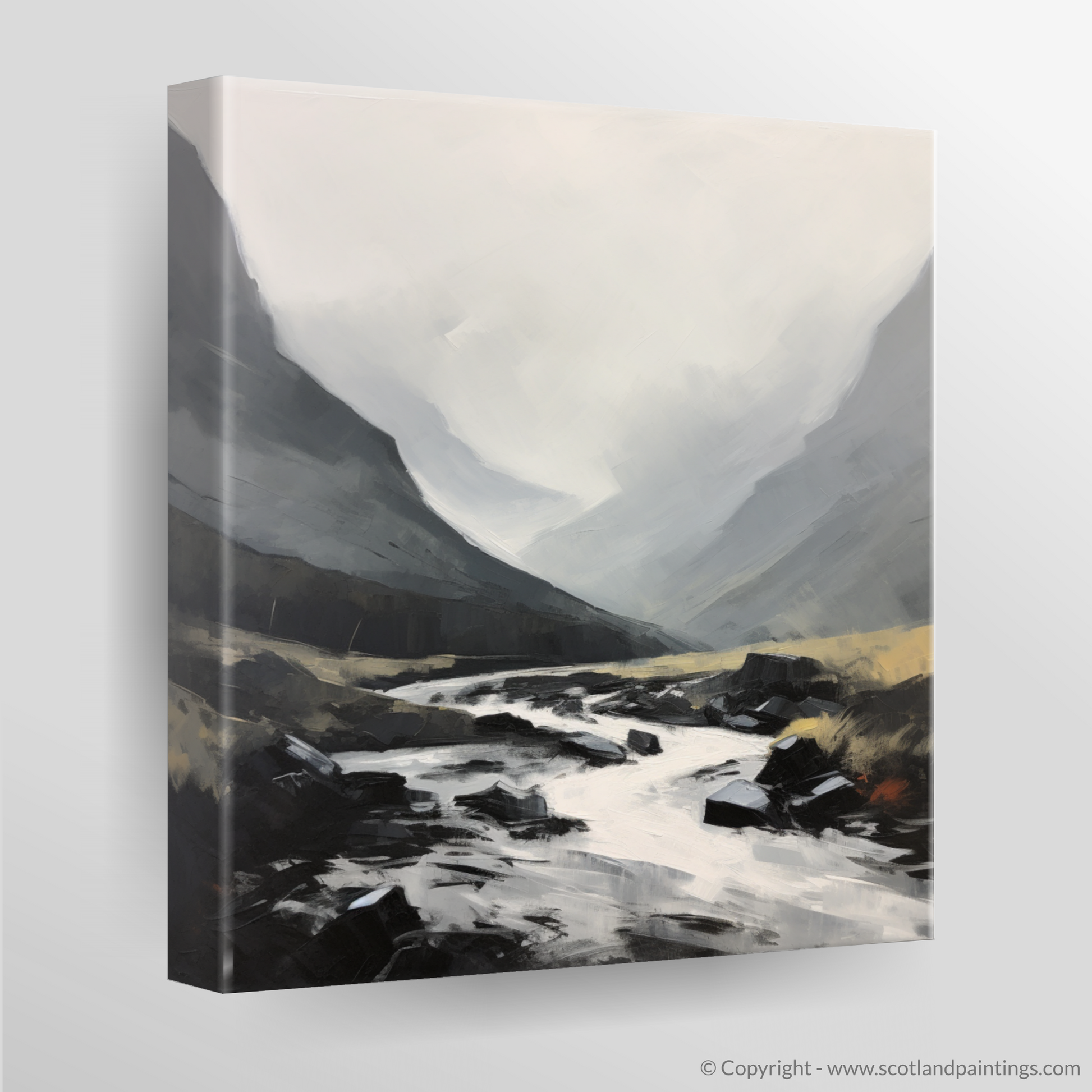 Canvas Print of Rolling fog in Glencoe