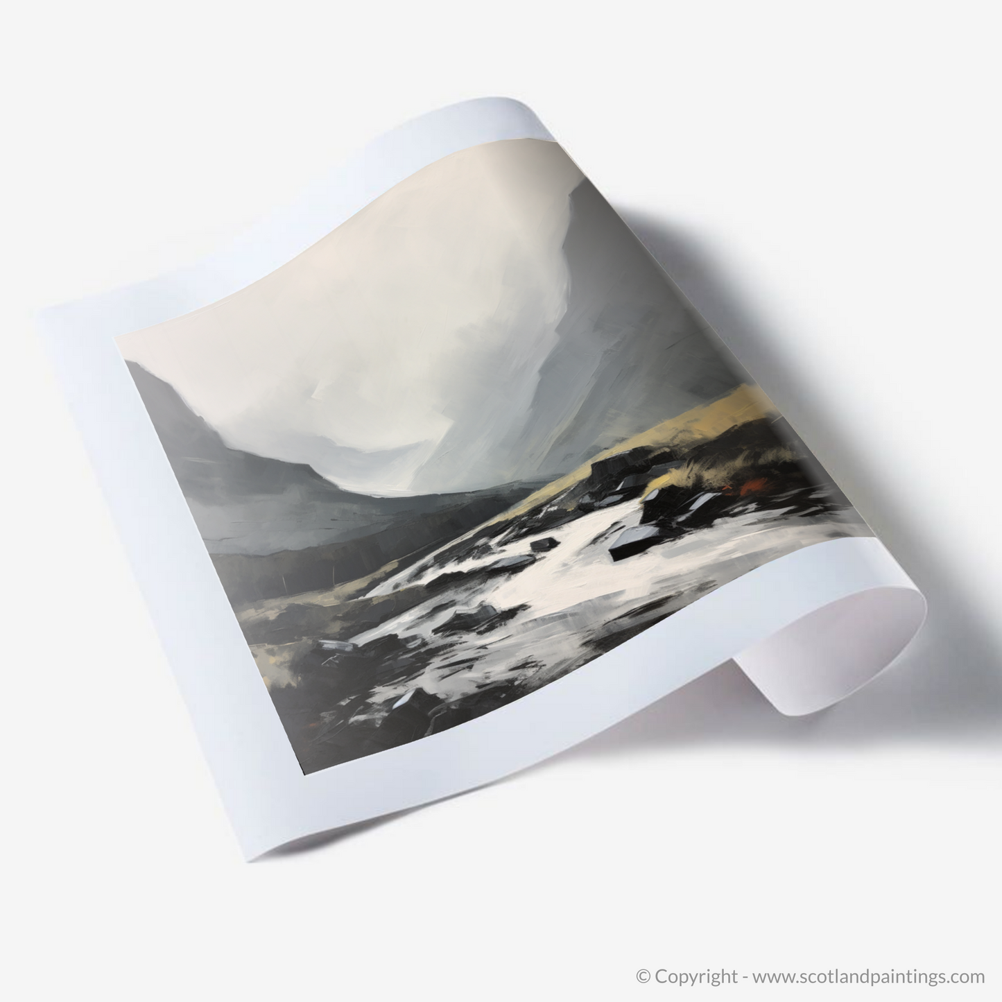 Art Print of Rolling fog in Glencoe