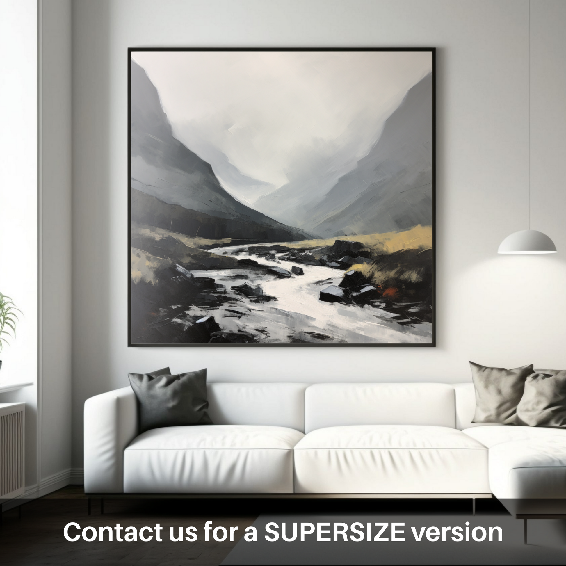 Huge supersize print of Rolling fog in Glencoe