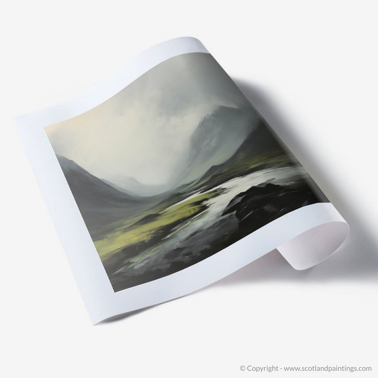 Art Print of Rolling fog in Glencoe