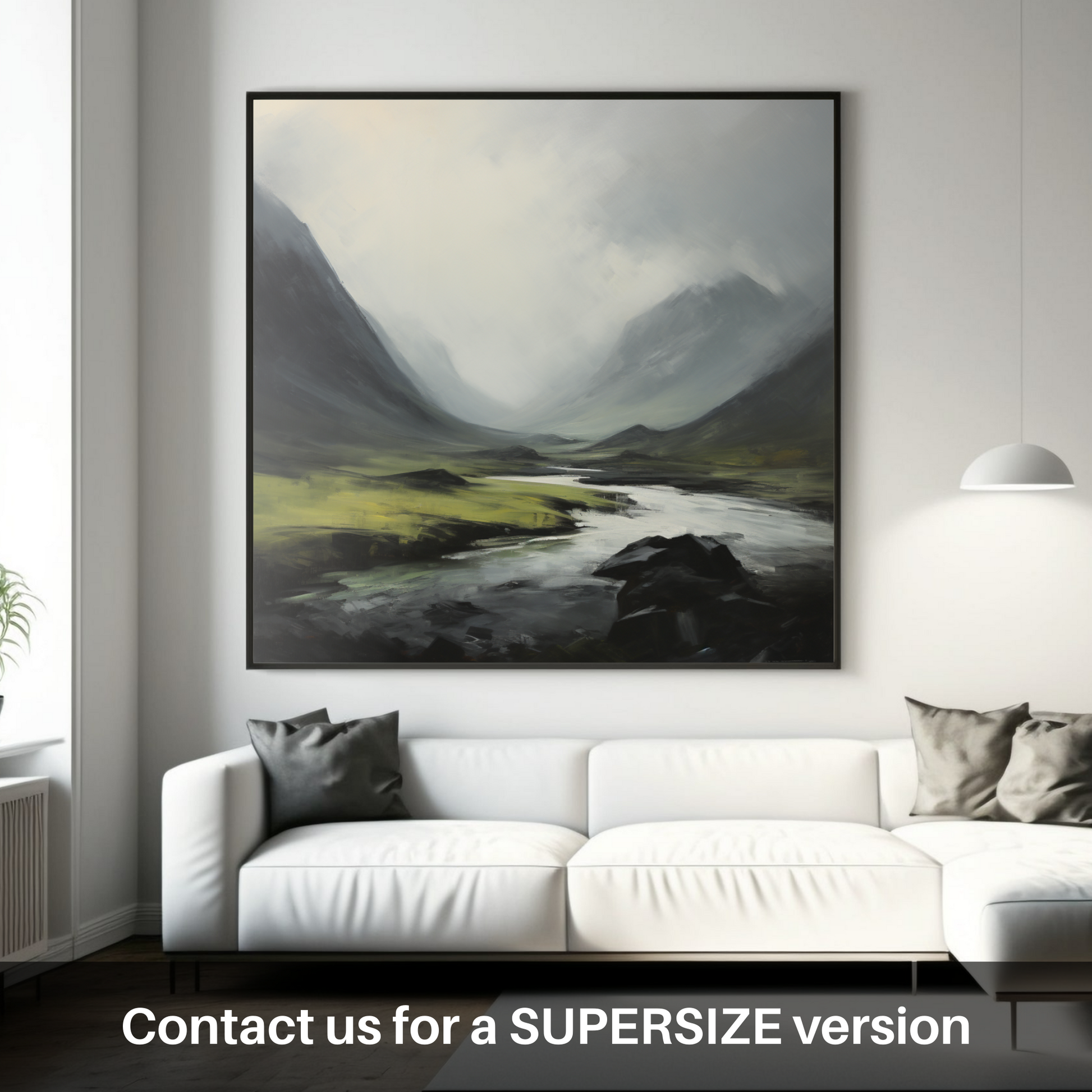 Huge supersize print of Rolling fog in Glencoe