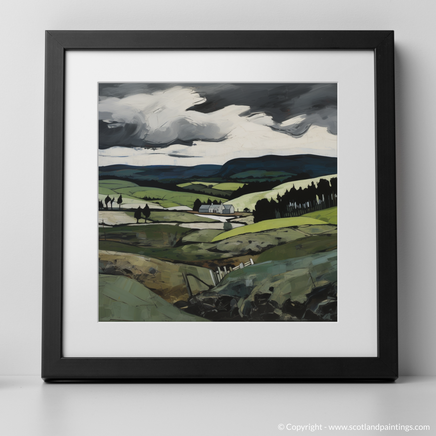 Painting and Art Print of Glenlivet, Moray. Glenlivet Majesty: An Expressionist Ode to the Scottish Highlands.