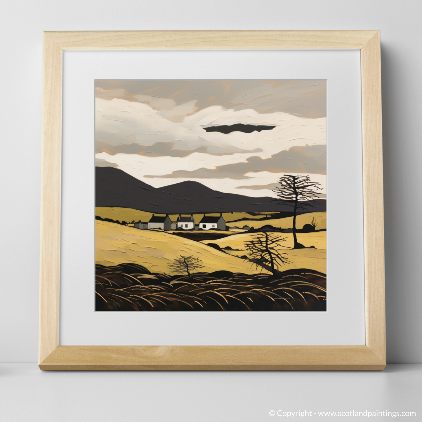 Art Print of Glenlivet, Moray with a natural frame