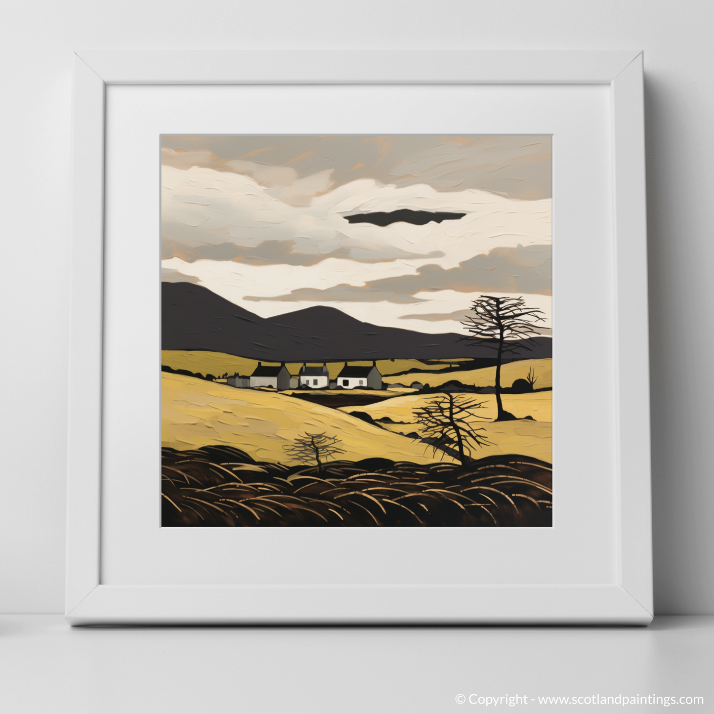 Art Print of Glenlivet, Moray with a white frame