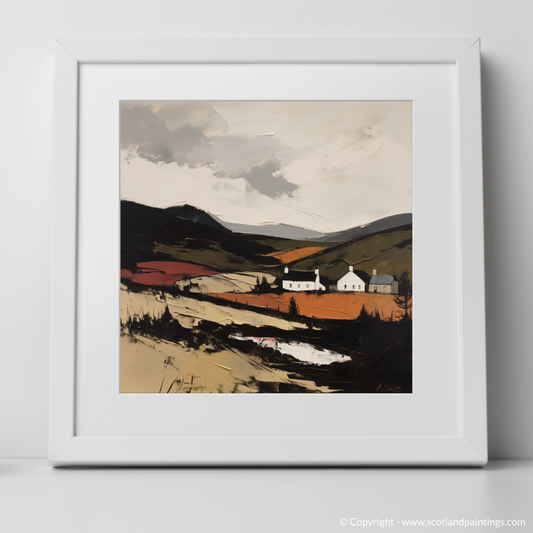 Painting and Art Print of Glenlivet, Moray. Glenlivet's Rugged Majesty: An Expressionist Homage to the Scottish Highlands.