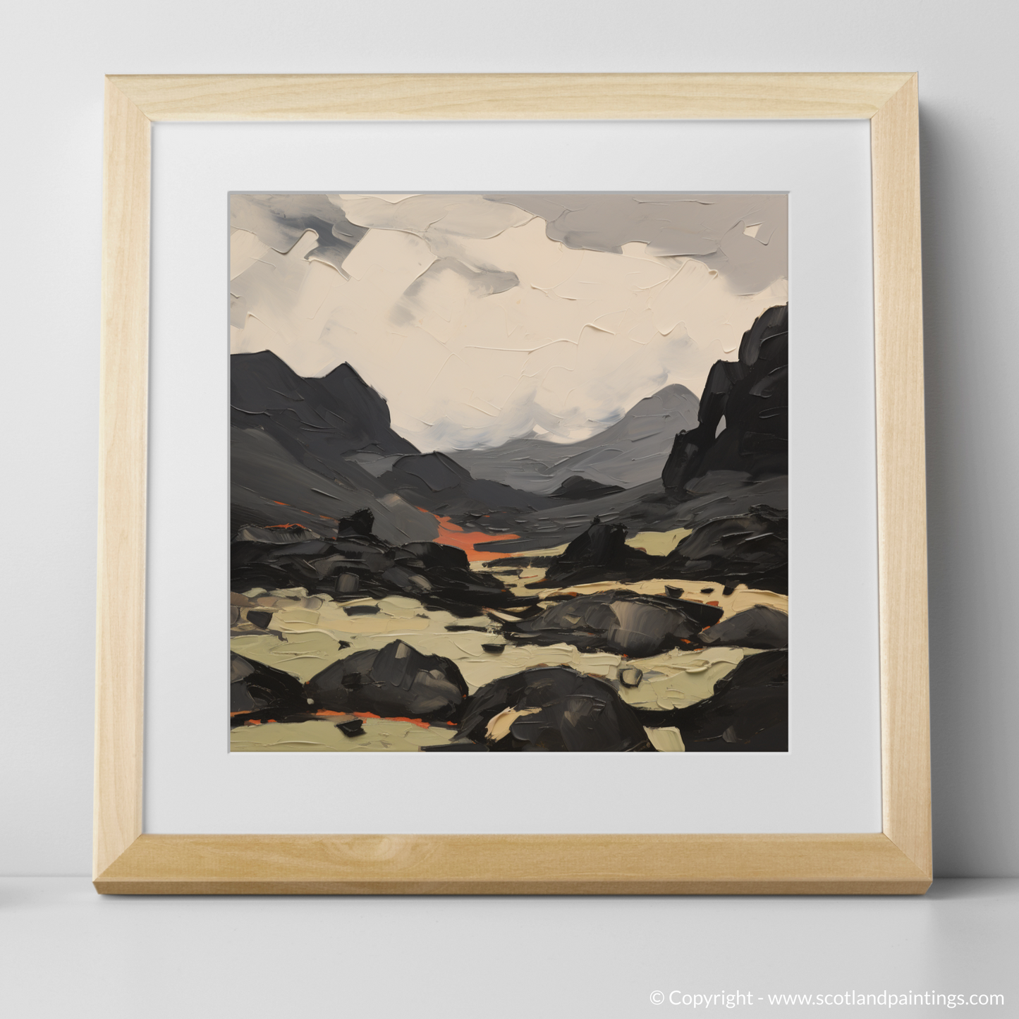 Art Print of Càrn an Tuirc with a natural frame