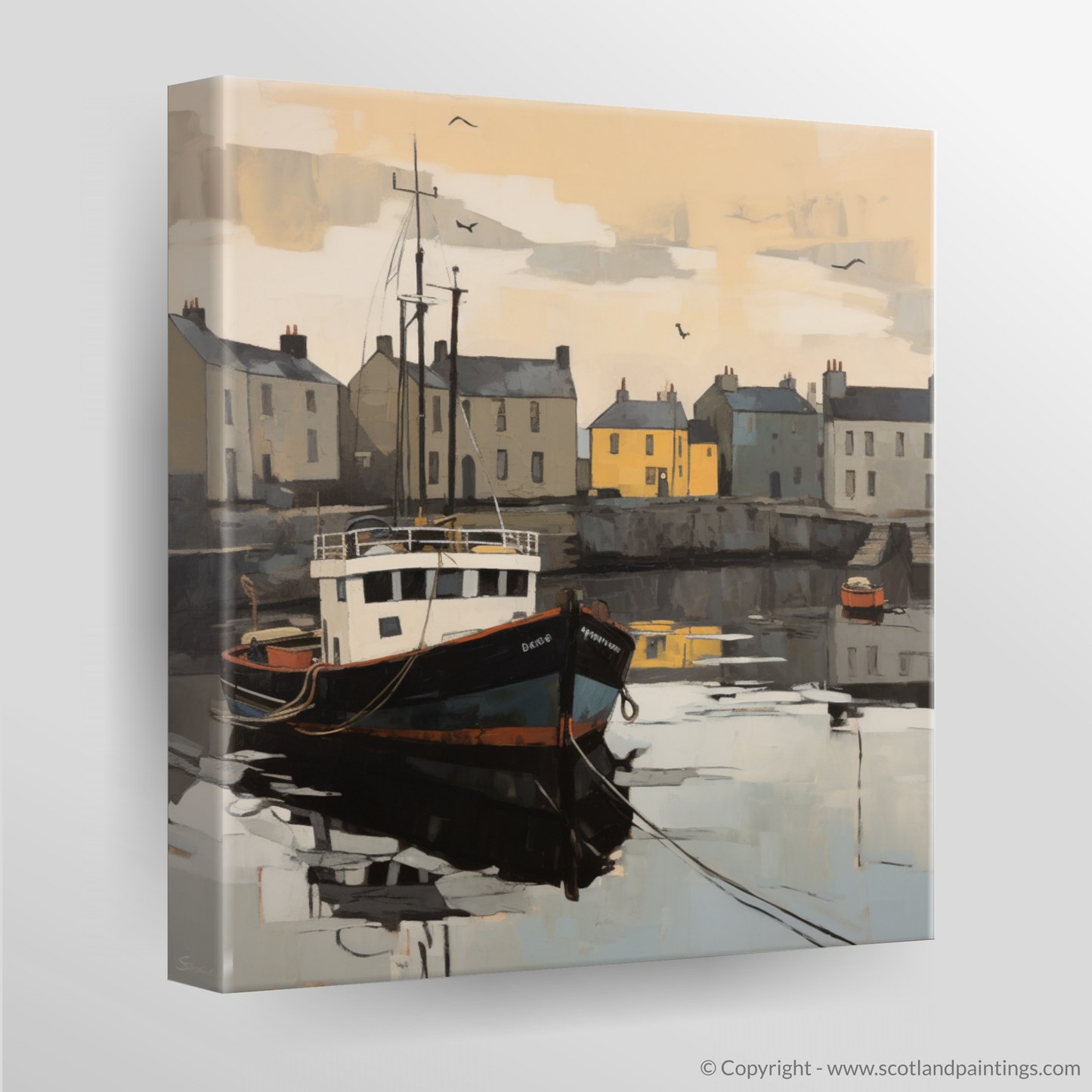 Canvas Print of Stornoway Harbour