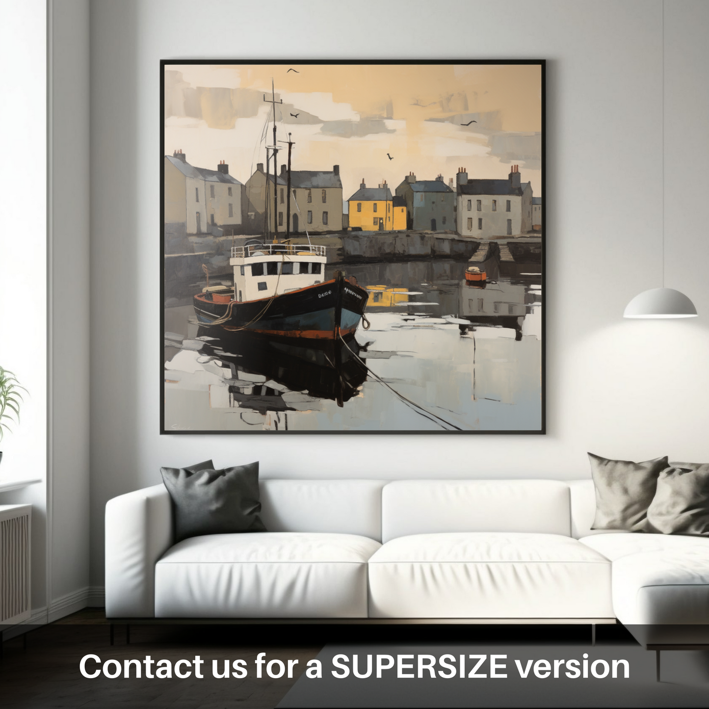 Huge supersize print of Stornoway Harbour