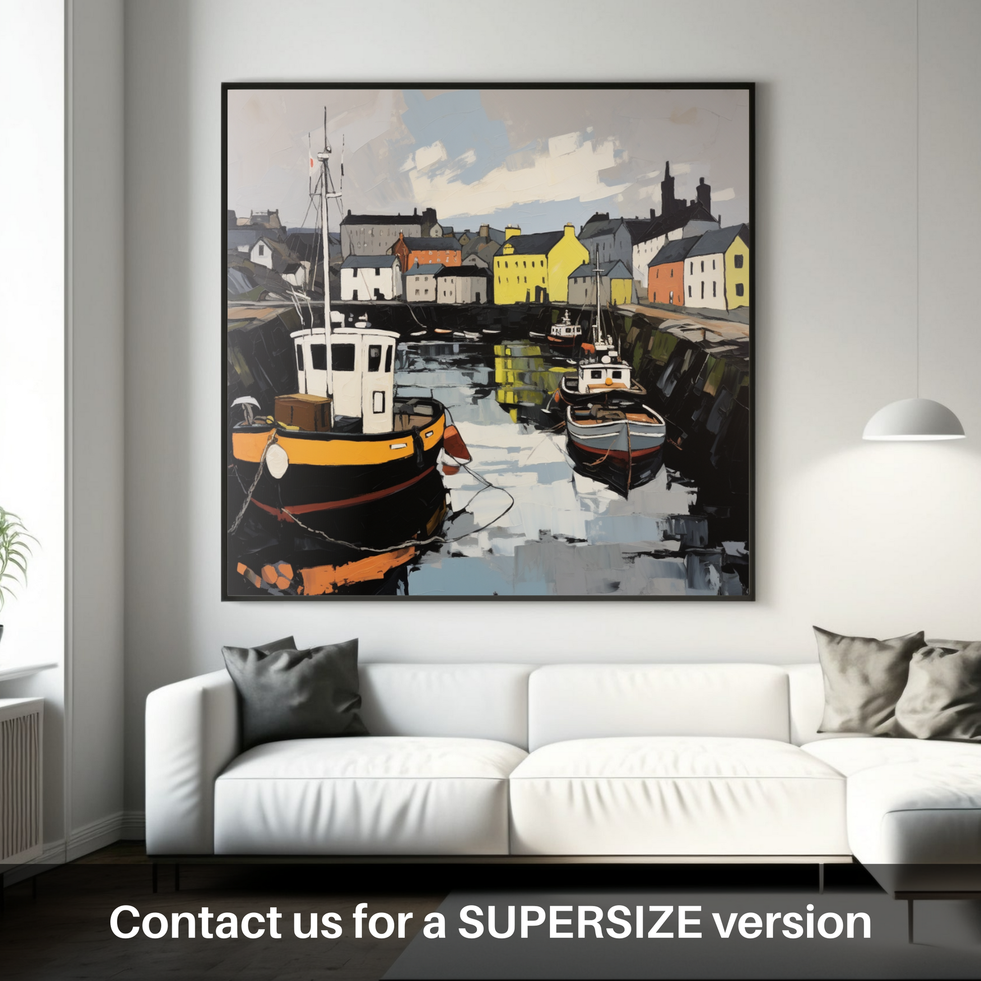 Huge supersize print of Stornoway Harbour