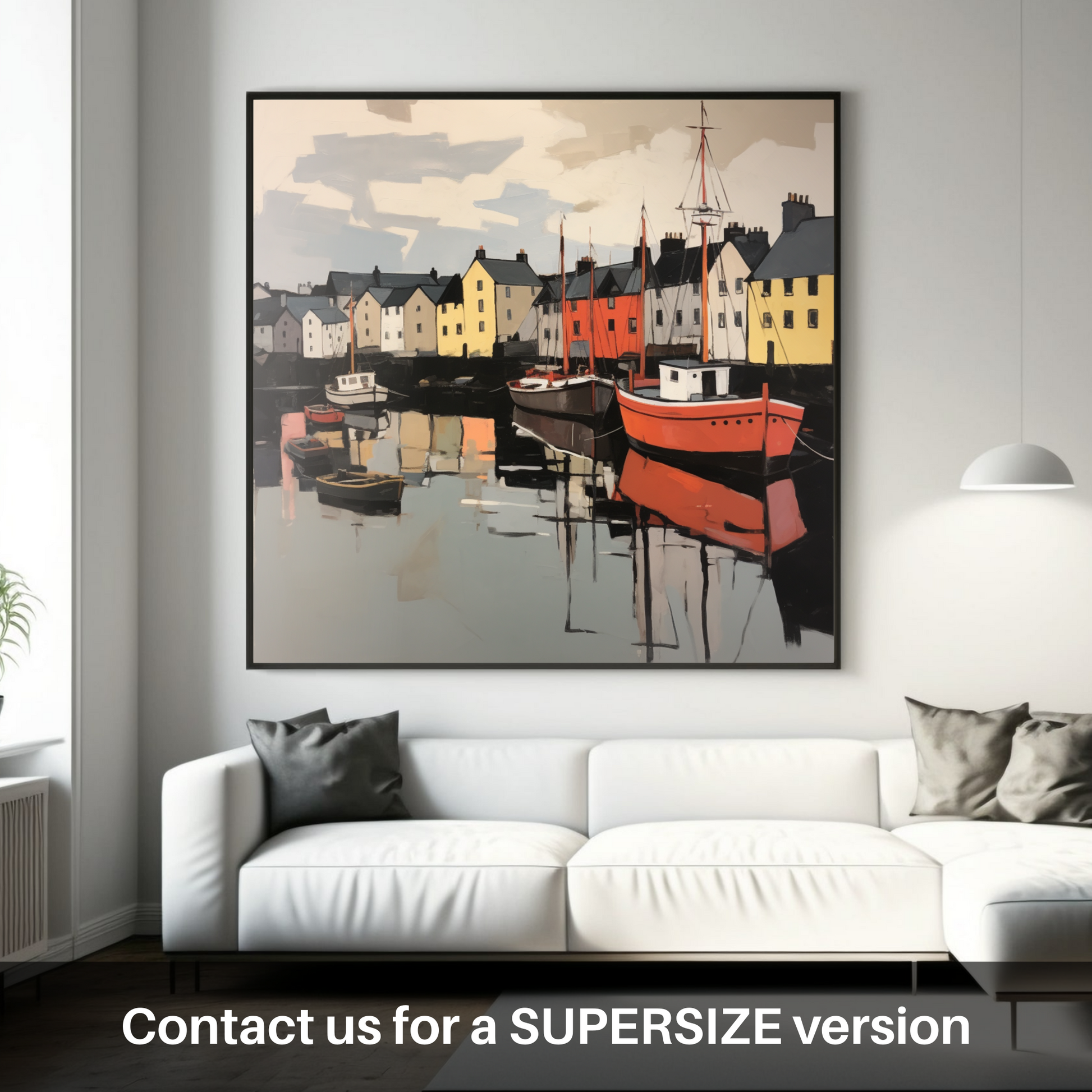Huge supersize print of Stornoway Harbour