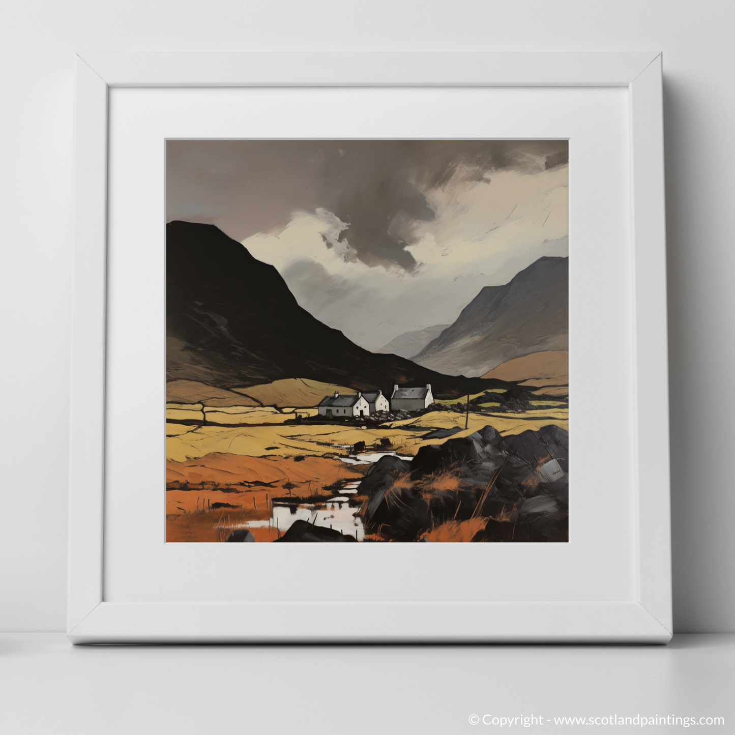 Art Print of Càrn an Tuirc with a white frame