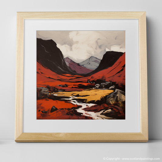 Art Print of Càrn an Tuirc with a natural frame