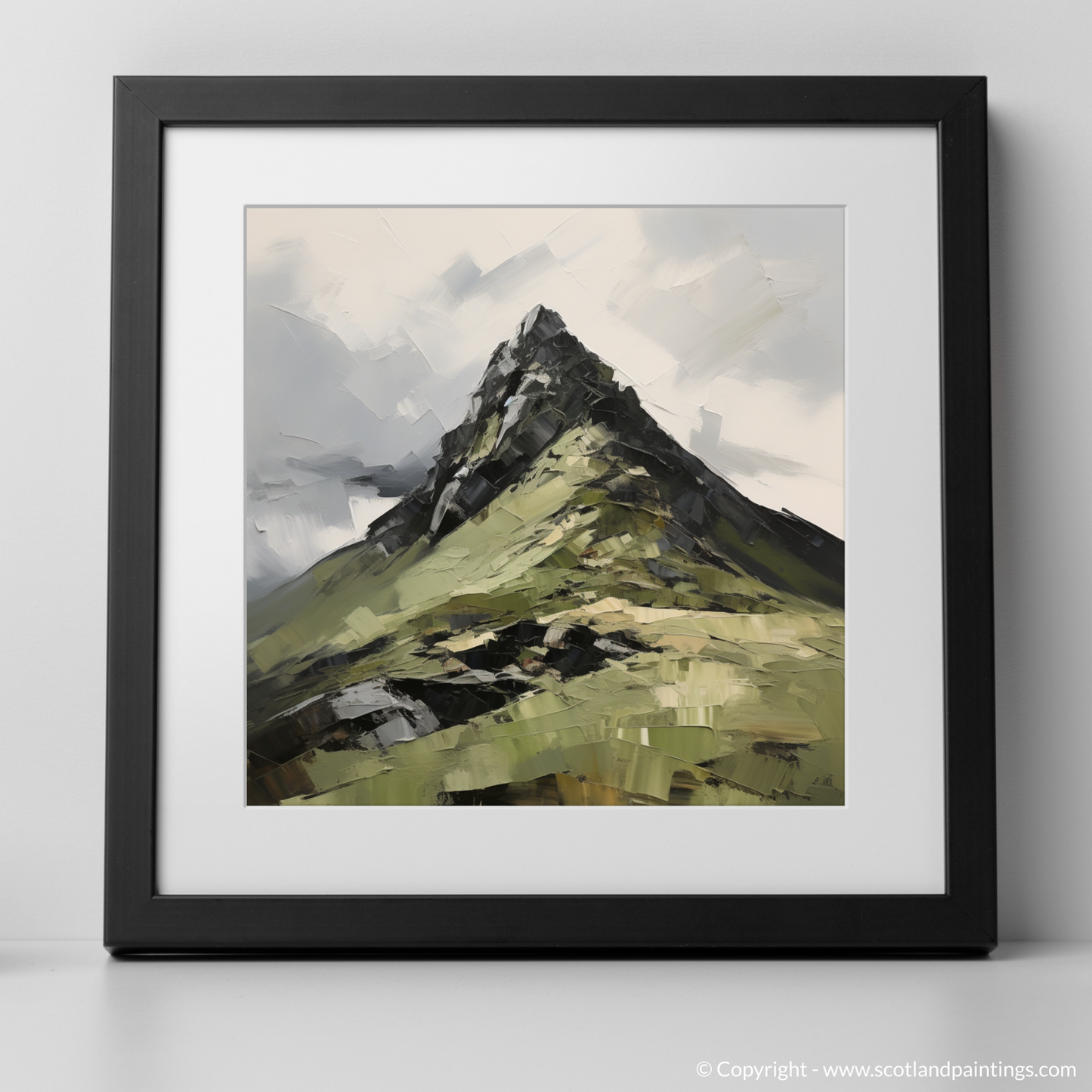 Painting and Art Print of Ben Vane. Majestic Ben Vane: An Expressionist Homage to the Scottish Highlands.