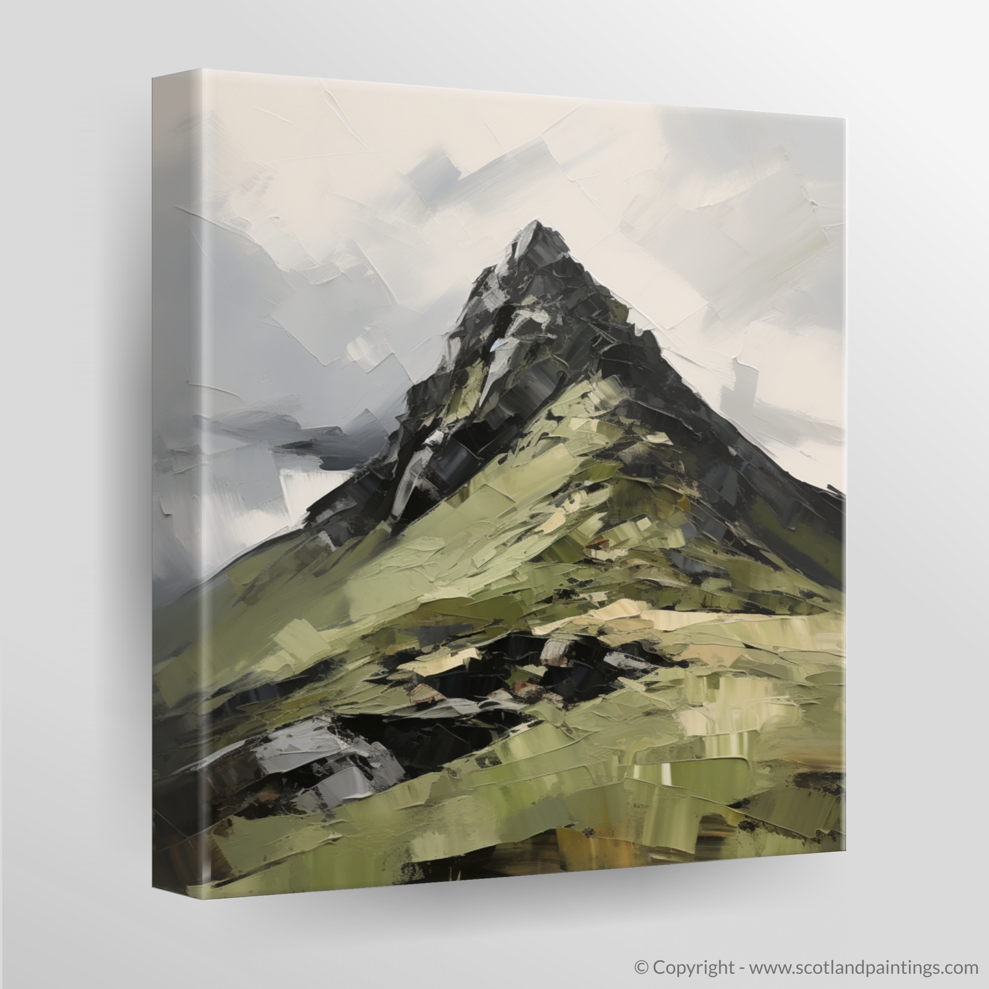 Painting and Art Print of Ben Vane. Majestic Ben Vane: An Expressionist Homage to the Scottish Highlands.