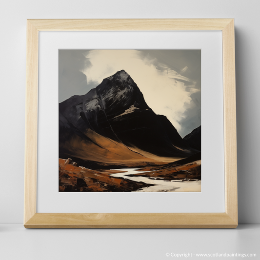 Art Print of Liathach, Wester Ross with a natural frame