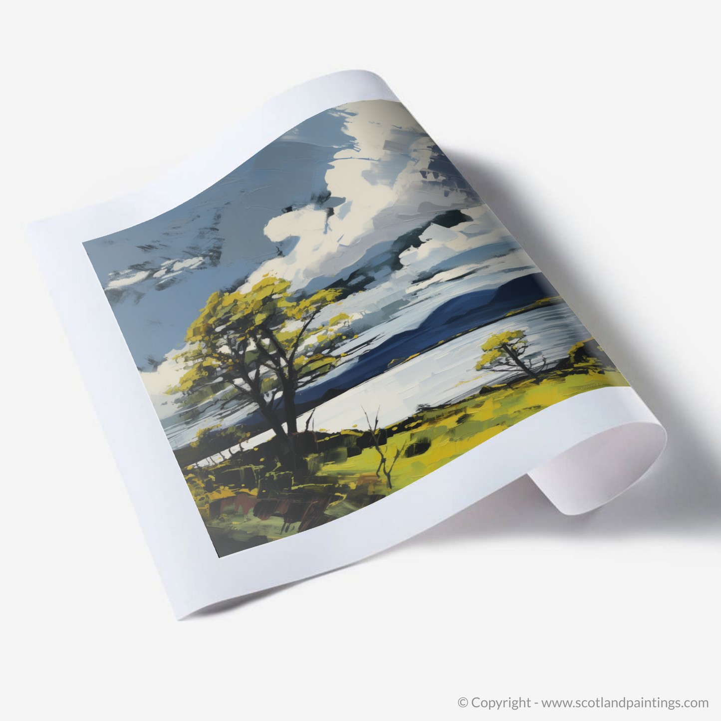 Art Print of Loch Lomond in summer