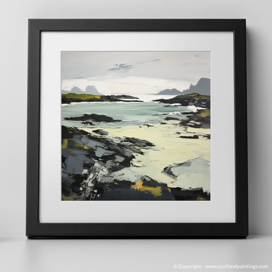 Art Print of Isle of Colonsay, Inner Hebrides with a black frame