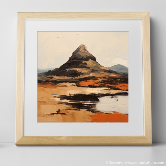 Art Print of Suilven, Sutherland with a natural frame