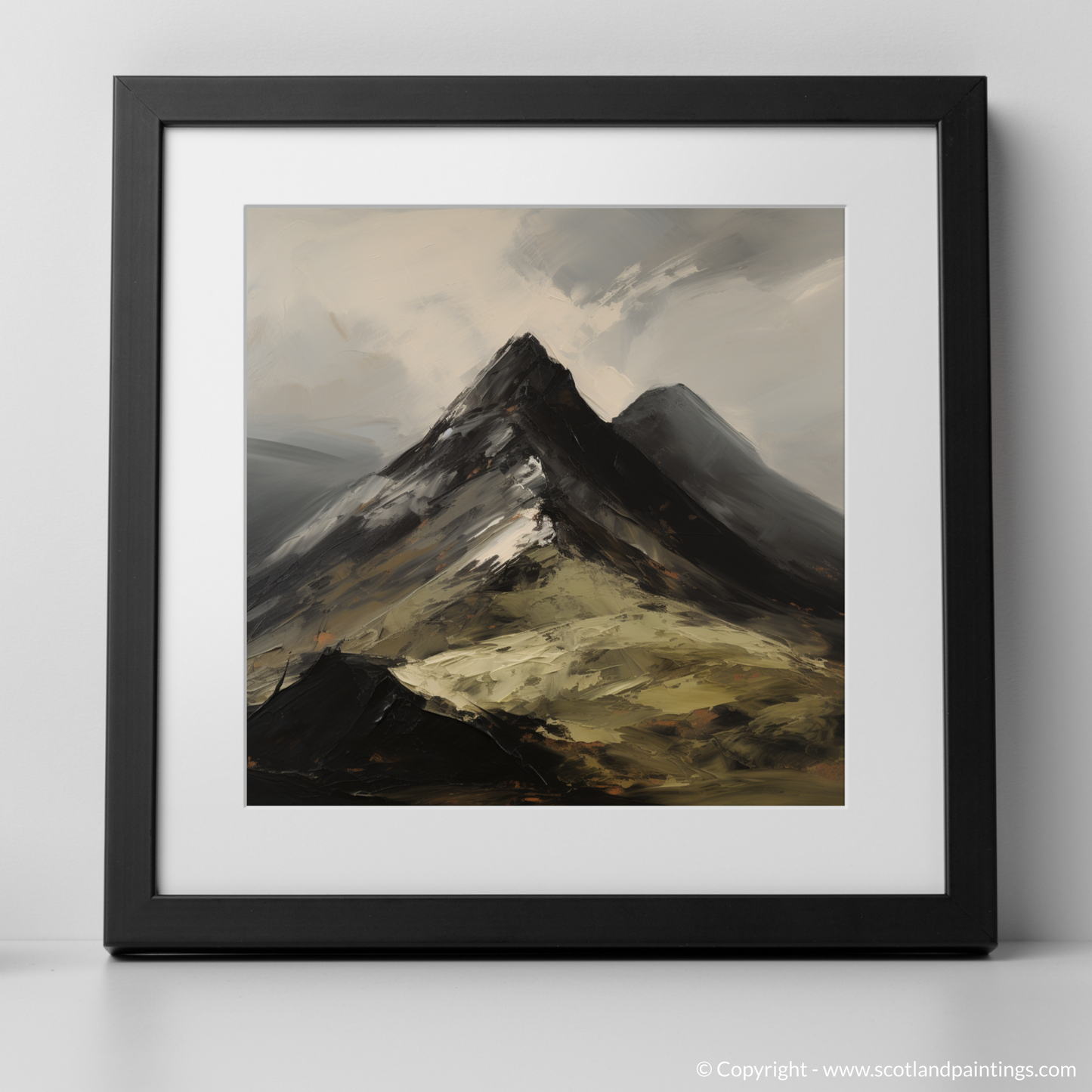 Art Print of Beinn Ìme with a black frame