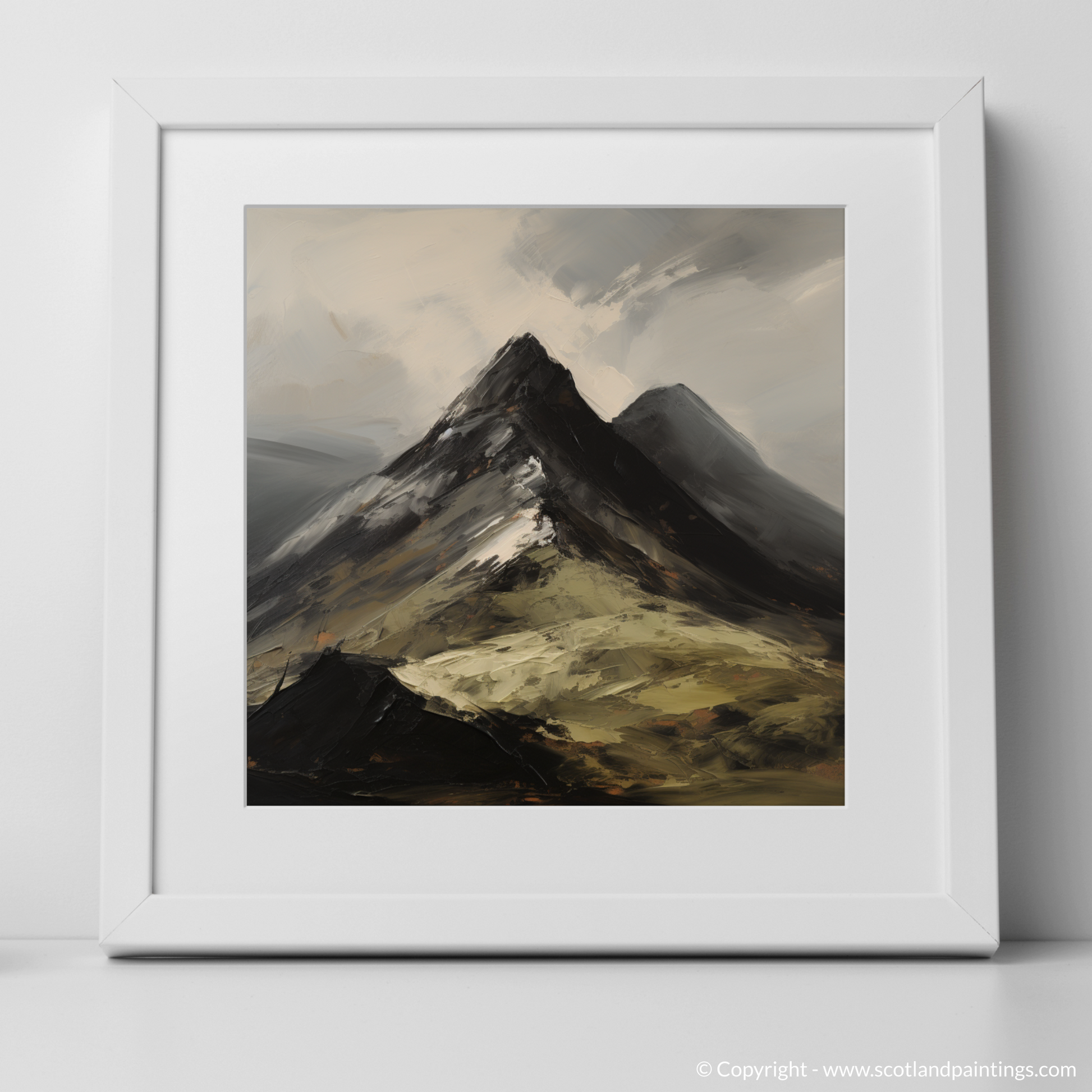 Art Print of Beinn Ìme with a white frame