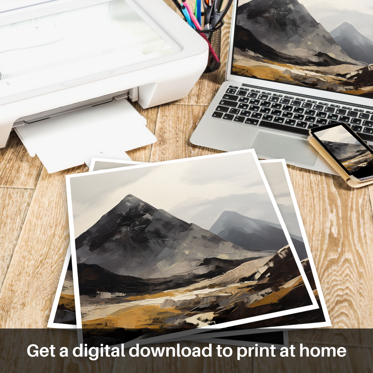 Downloadable and printable picture of Beinn Ìme