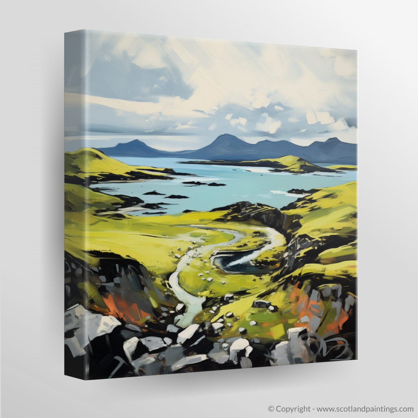 Canvas Print of Isle of Raasay, Inner Hebrides in summer